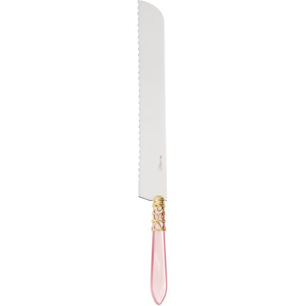 Melodia Gold Bread Knife - Pink-Casa Bugatti USA