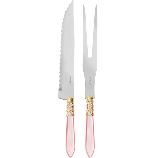 Melodia Gold Roast Carving Set - Pink-Casa Bugatti USA