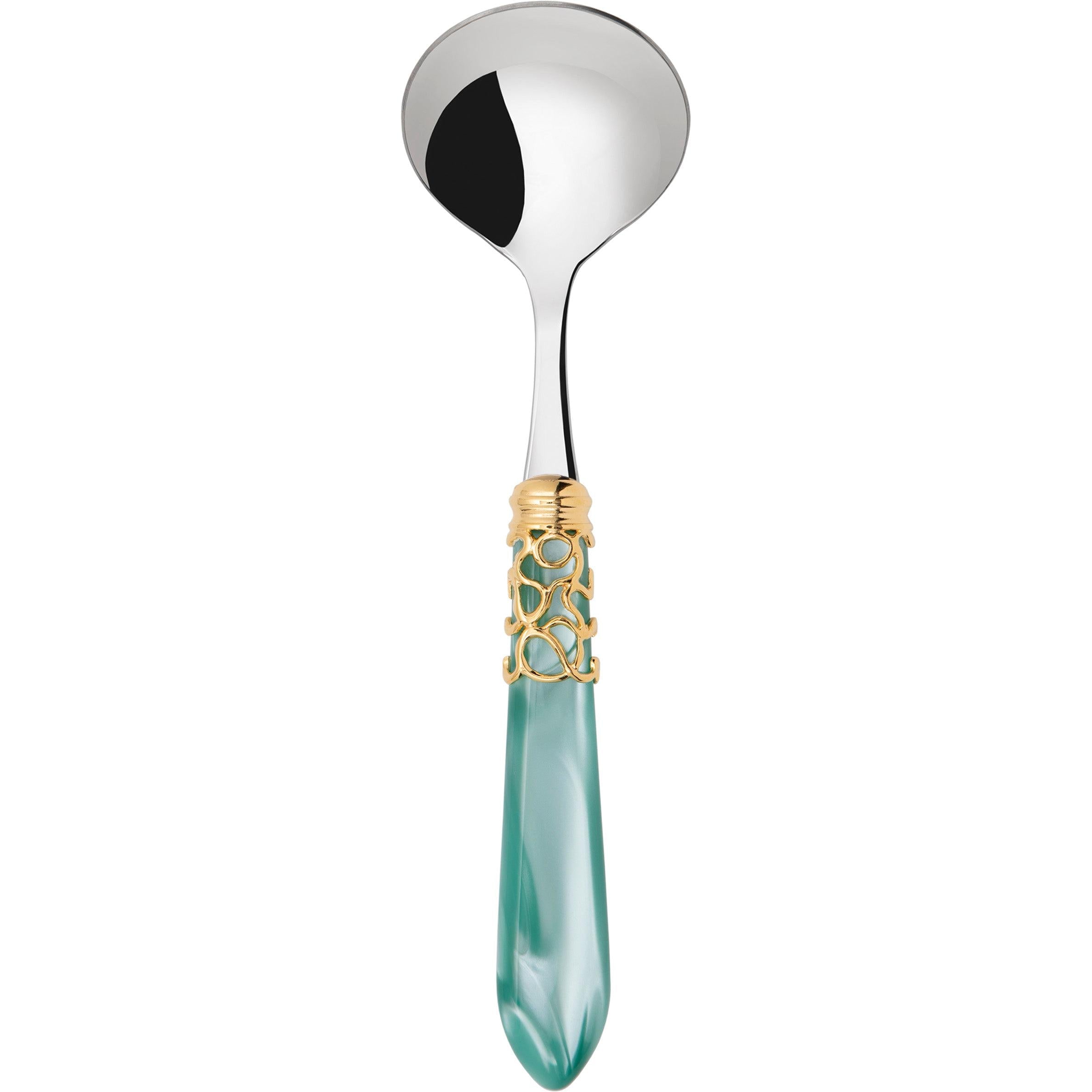 Melodia Gold Sauce / Gravy Ladle - aqua
