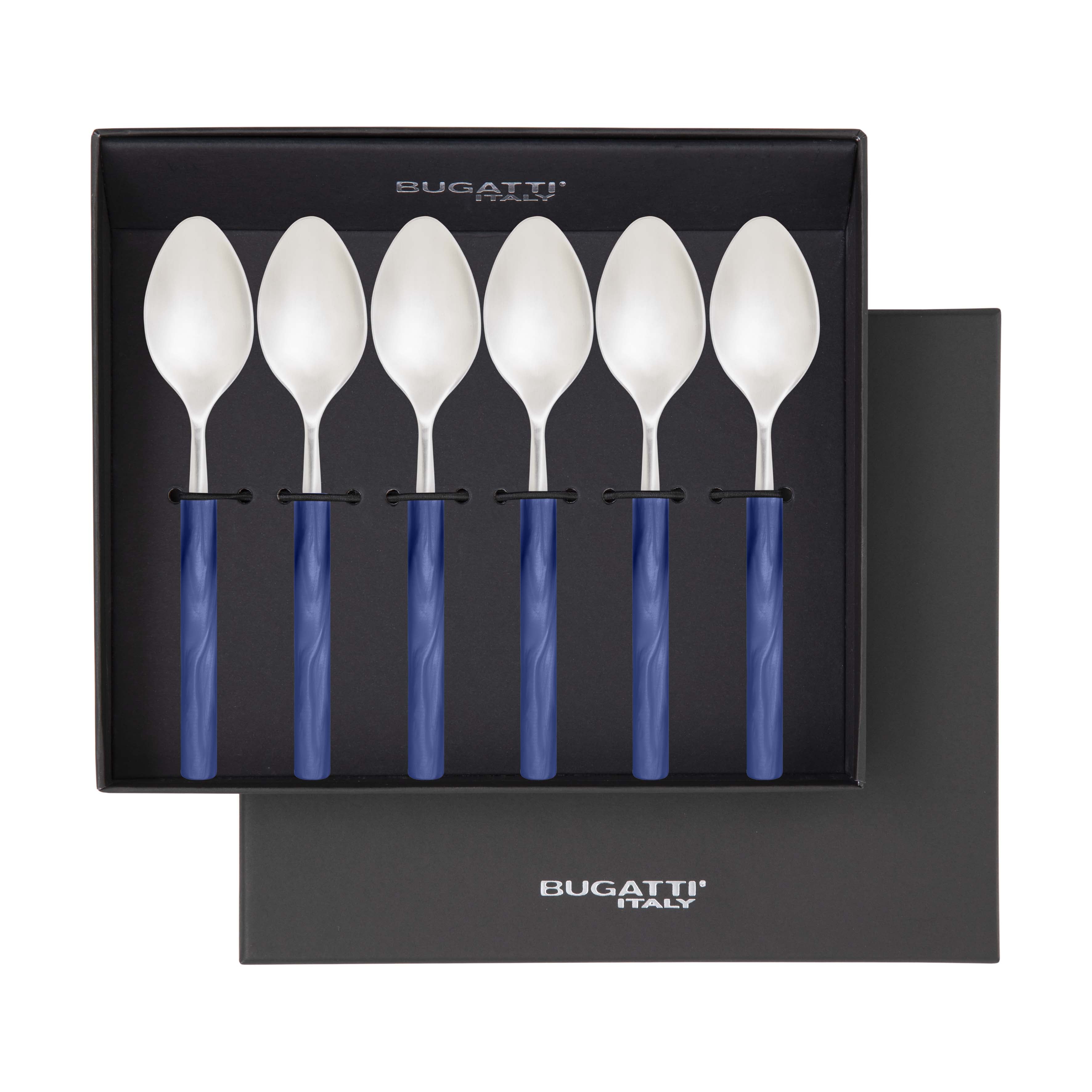 Mediterraneo Coffee Spoon Set - Royal Blue-Casa Bugatti USA