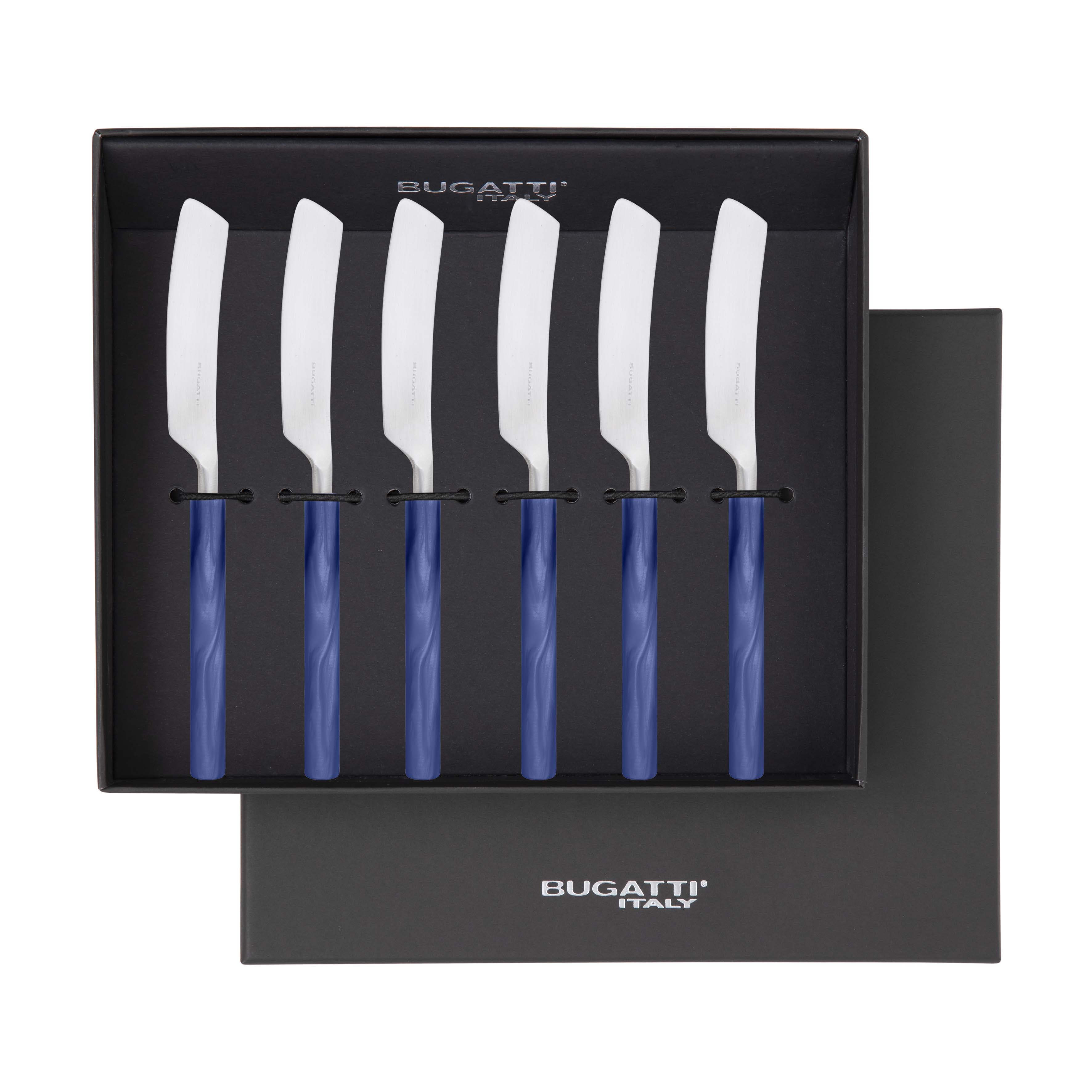 Mediterraneo Butter Knives Set - Royal Blue-Casa Bugatti USA