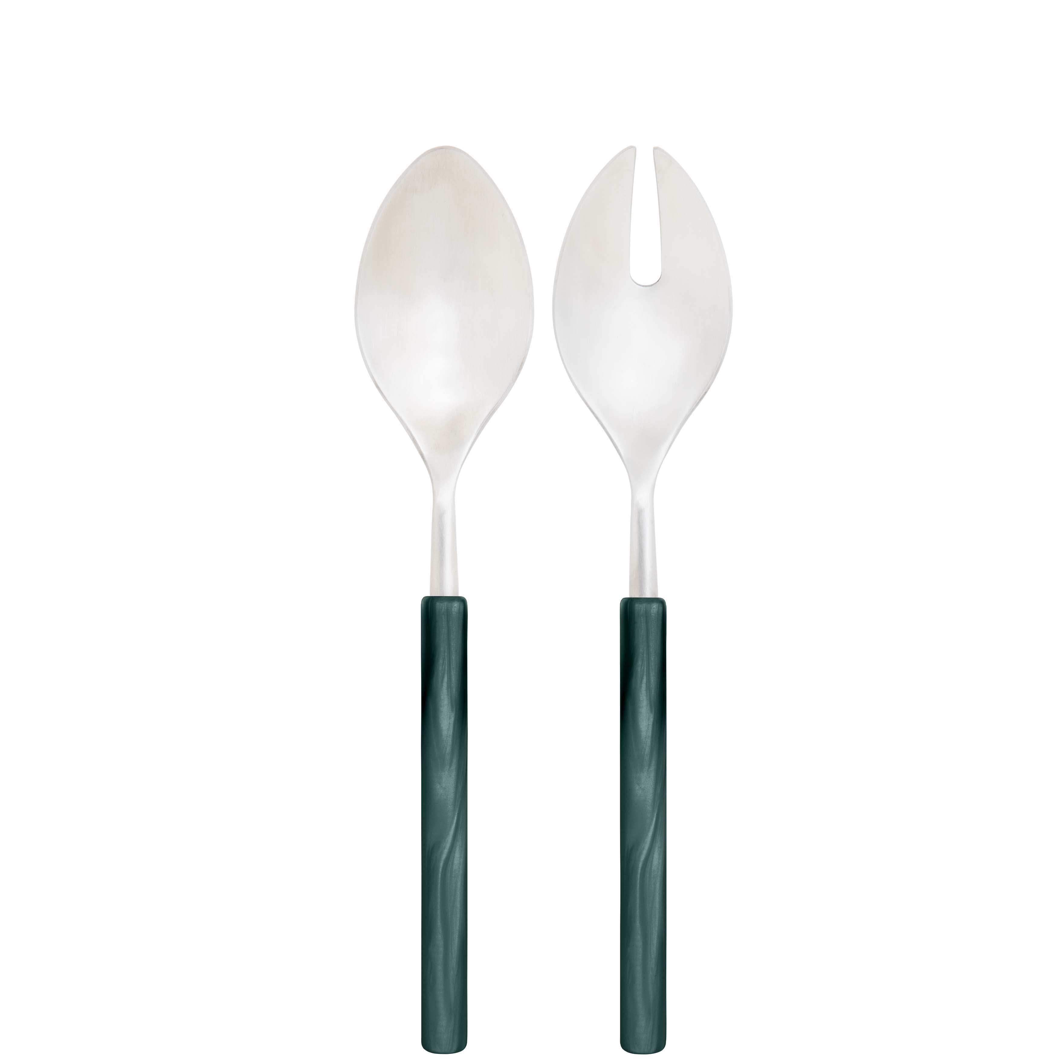 Mediterraneo 2 Piece Salad Serving Set - Green-Casa Bugatti USA
