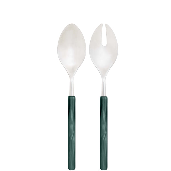 Mediterraneo 2 Piece Salad Serving Set - Green-Casa Bugatti USA