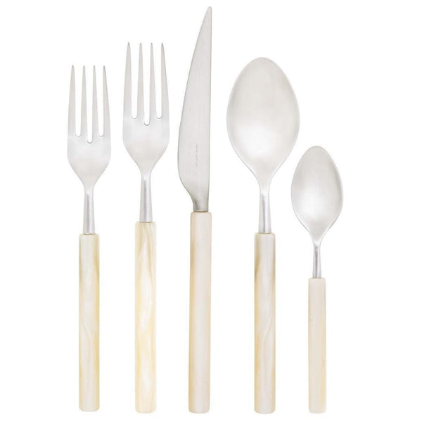 Mediterraneo 5 Piece Place Setting - Ivory-Casa Bugatti USA