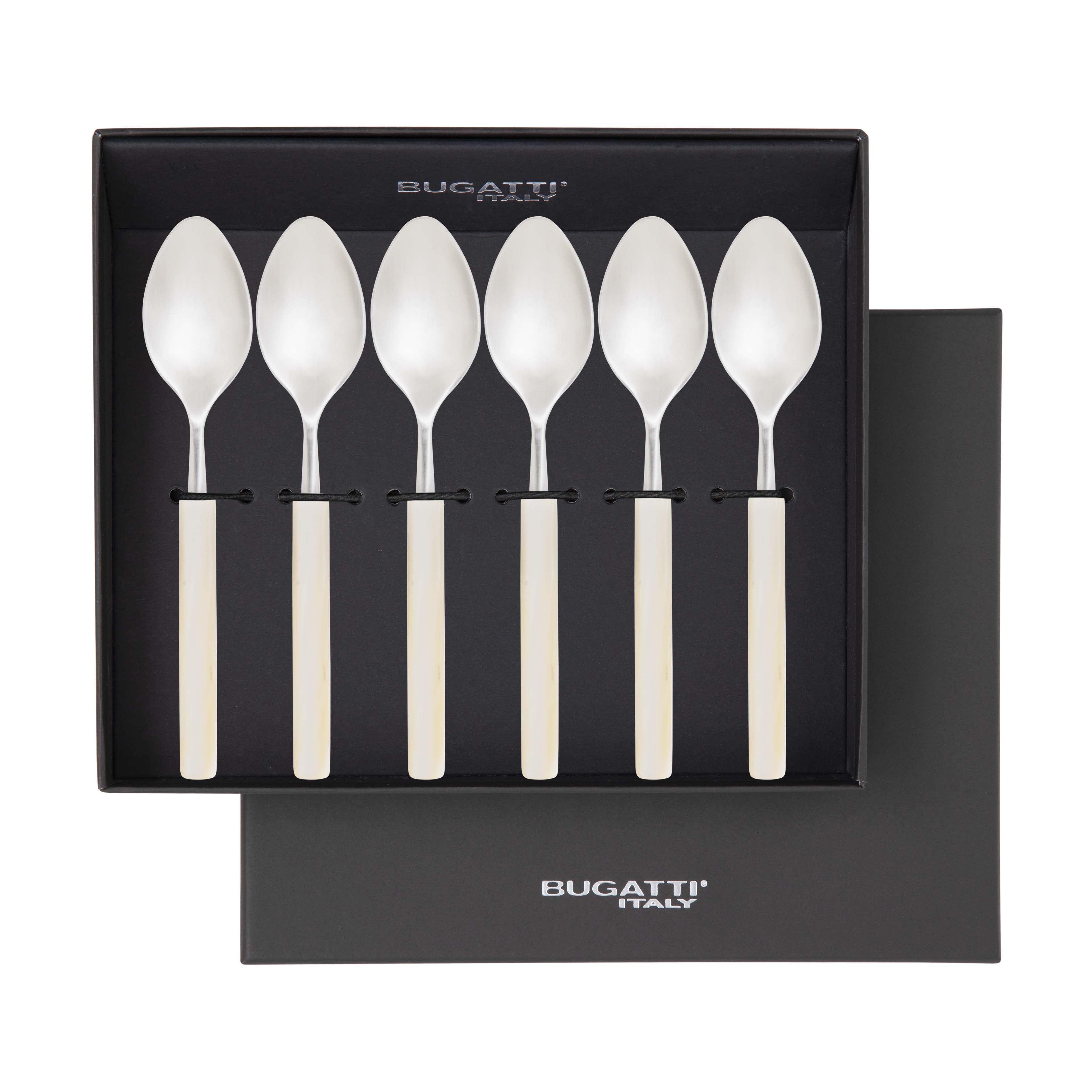 Mediterraneo Coffee Spoon Set - Ivory-Casa Bugatti USA