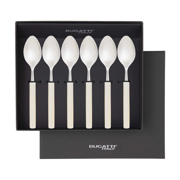 Mediterraneo Coffee Spoon Set - Ivory-Casa Bugatti USA