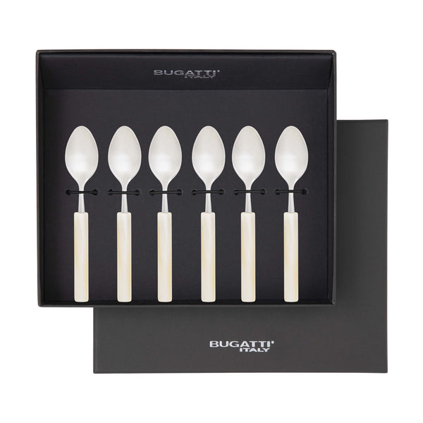 Mediterraneo Moka Spoon Set - Ivory
