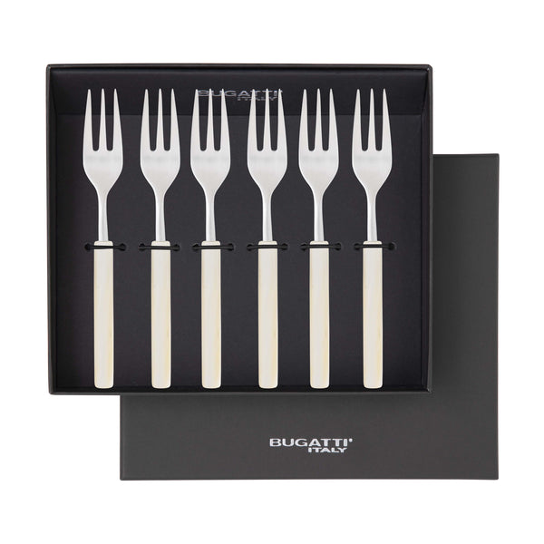 Mediterraneo Cocktail / Cake Forks Set - Ivory