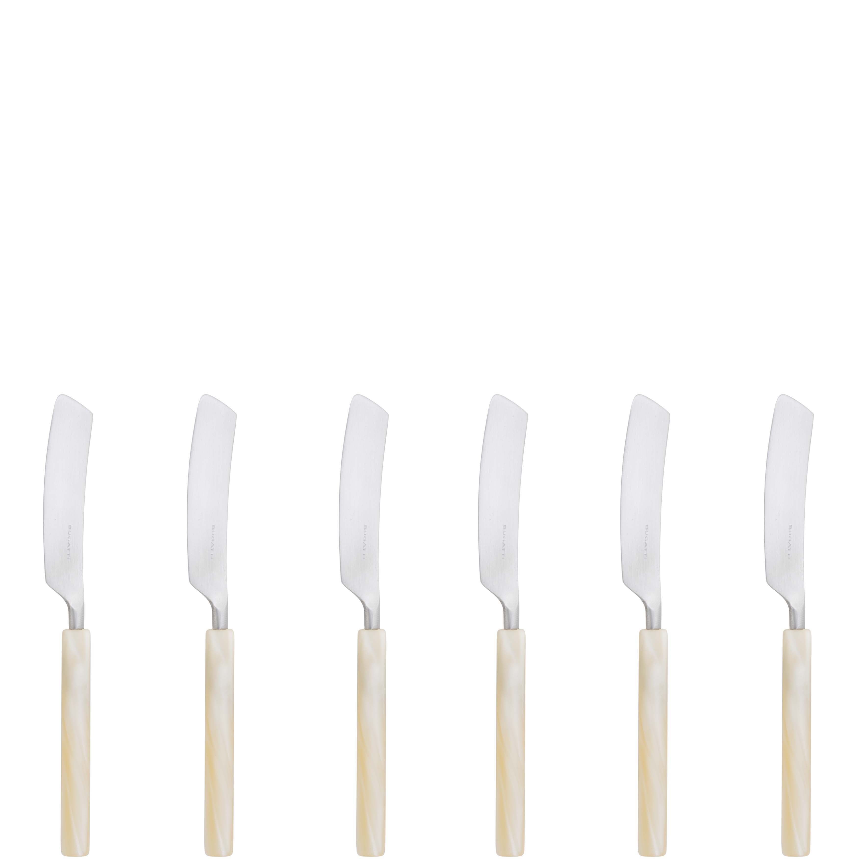 Mediterraneo Butter Knives Set - Ivory-Casa Bugatti USA
