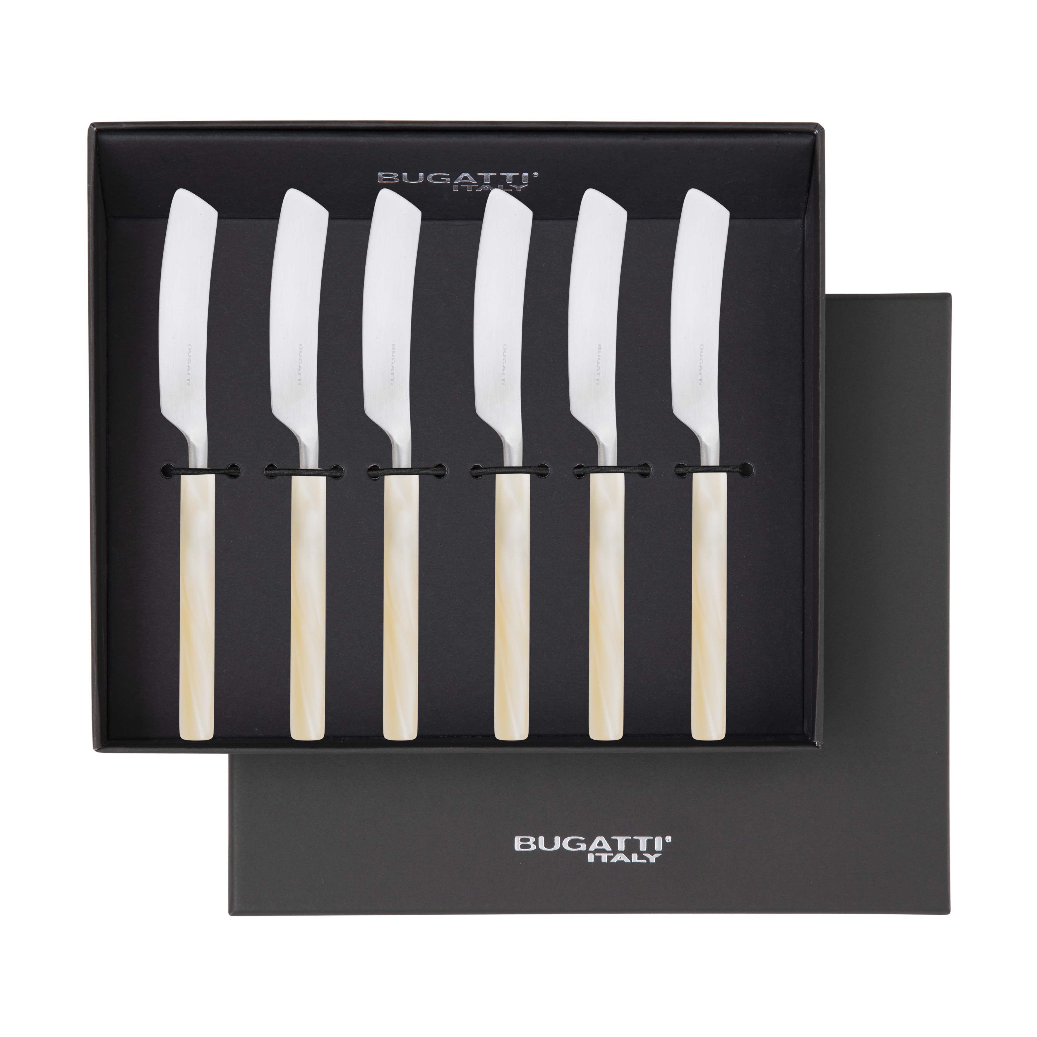 Mediterraneo Butter Knives Set - Ivory-Casa Bugatti USA