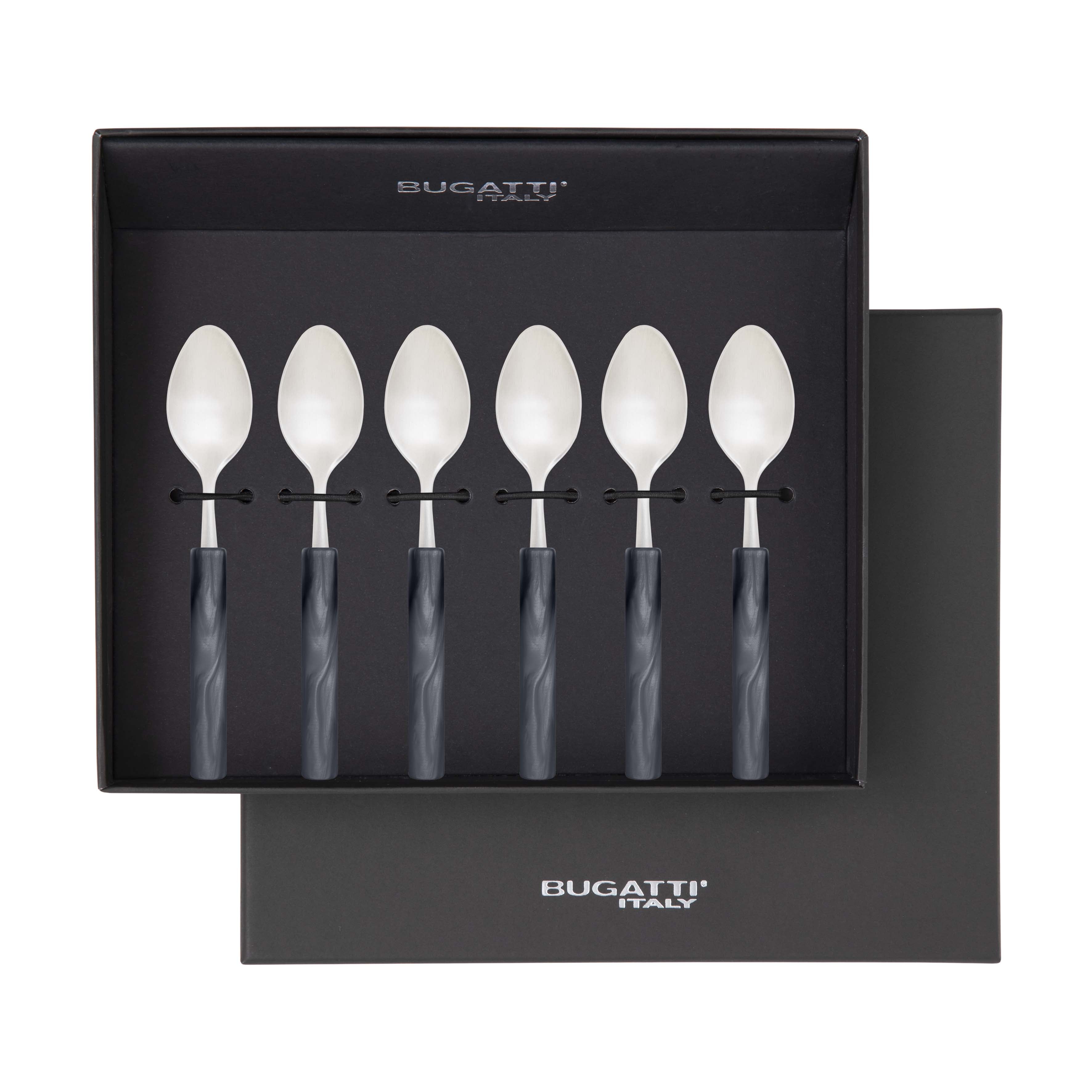 Mediterraneo Moka Spoon Set - Black
