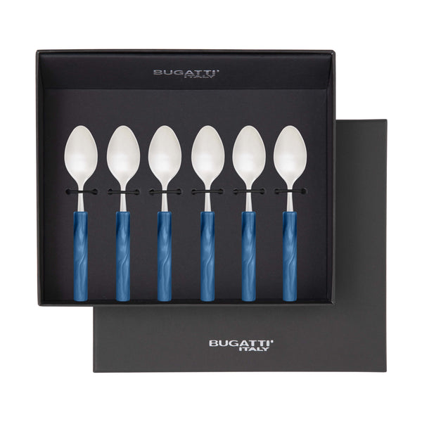 Mediterraneo Moka Spoon Set - Teal Blue