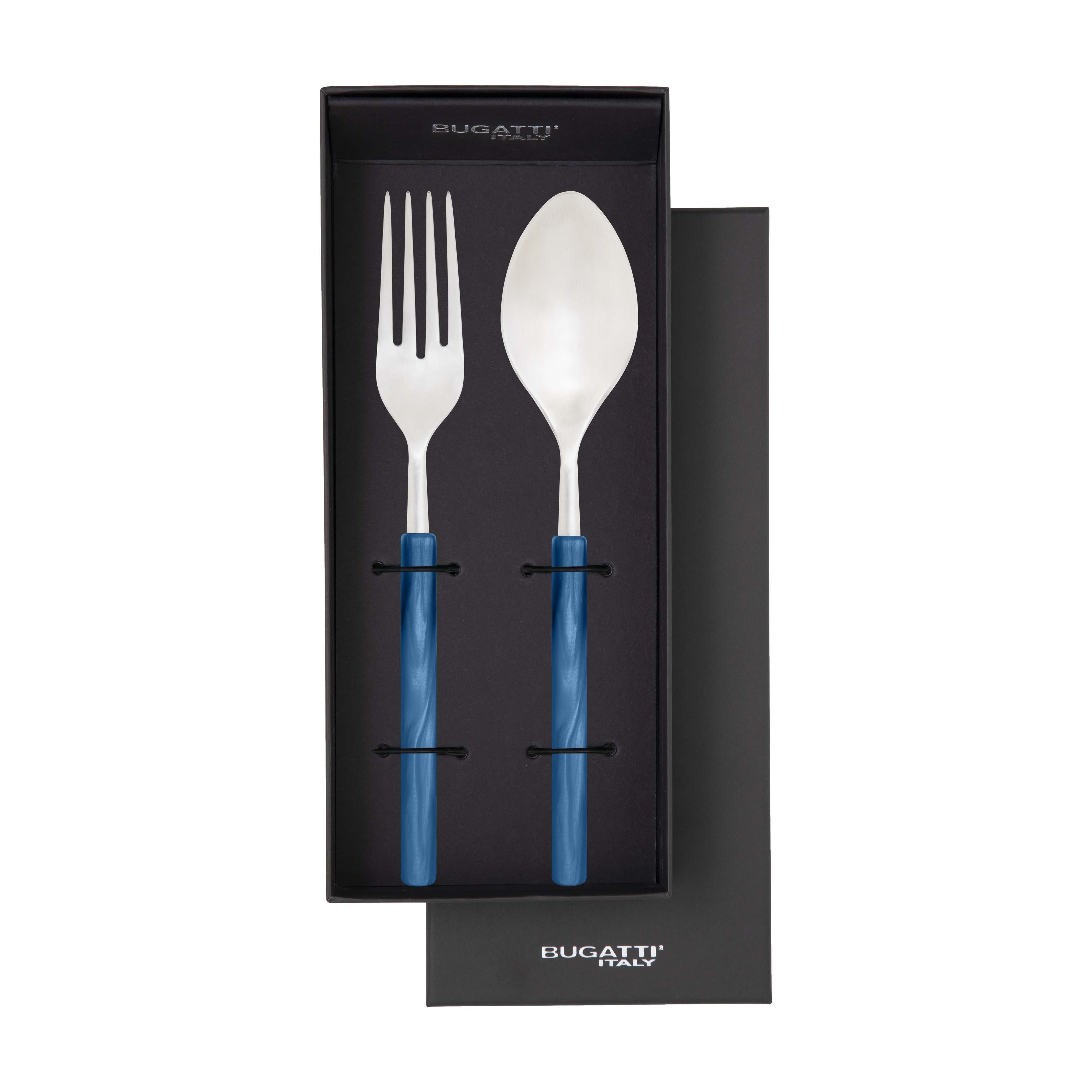 Mediterraneo 2 Piece Serving Set - Teal Blue-Casa Bugatti USA