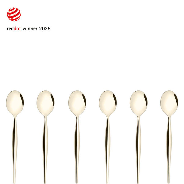 Natura Champagne 6 Piece Coffee Spoon Set