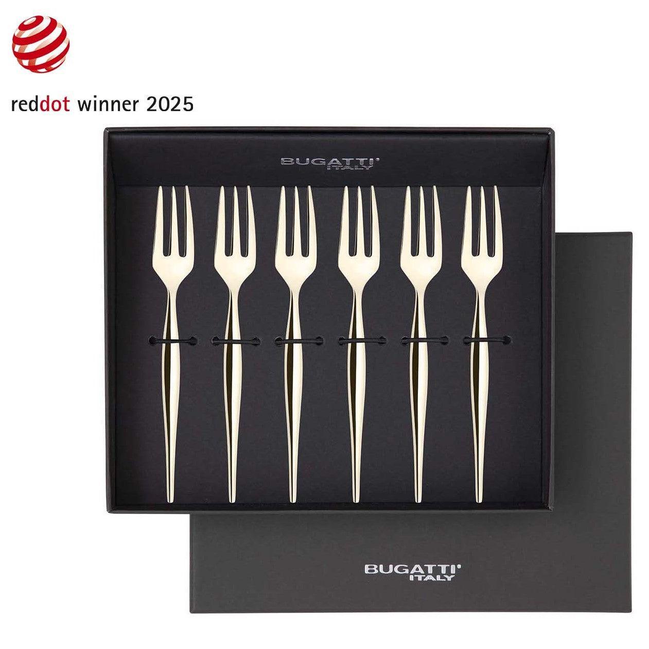 Natura Champagne Cocktail Forks Set-Casa Bugatti USA