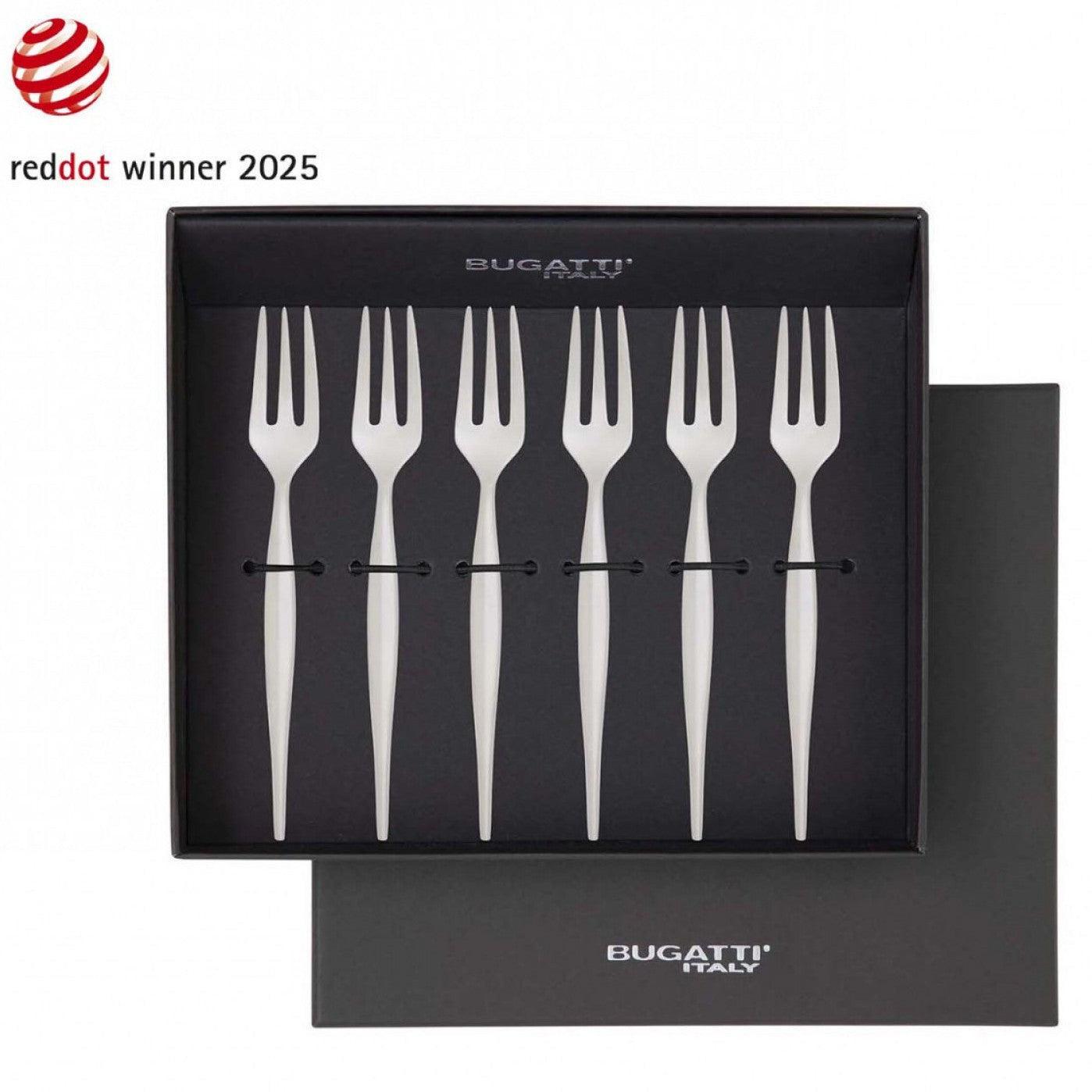 Natura Matte Cocktail Forks Set-Casa Bugatti USA