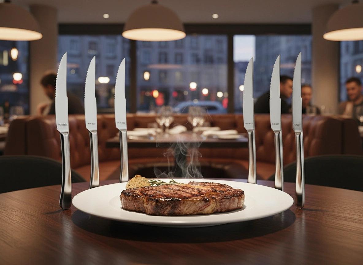 Brasserie 6 Piece Steak knife Set | Casa Bugatti