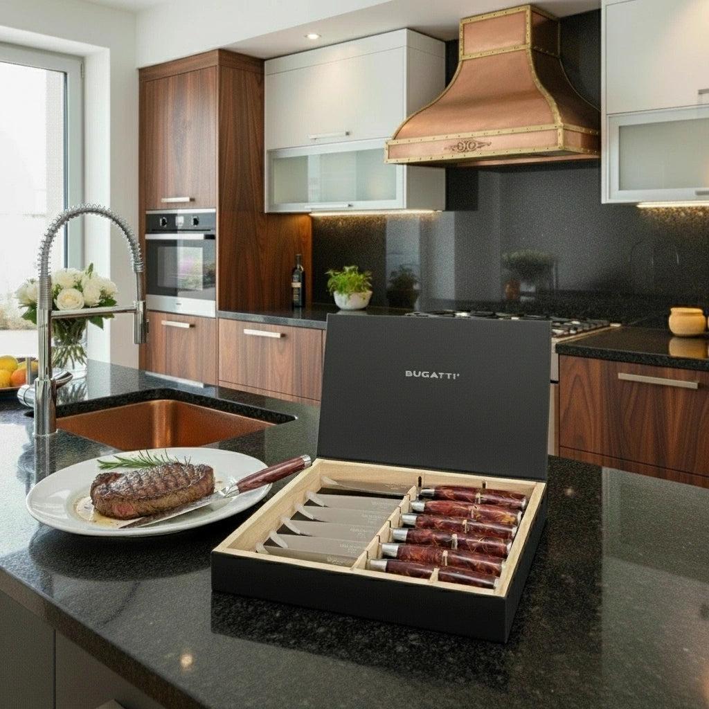 Brasserie 6 Piece Steak knife Set | Casa Bugatti