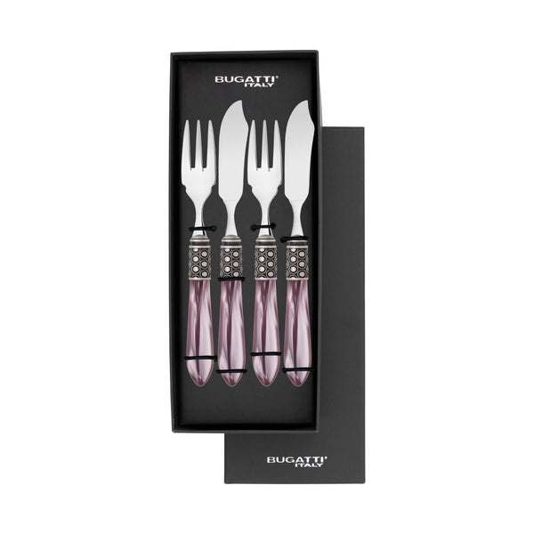 Optical Antique 12 Piece Fish Set - Lilac