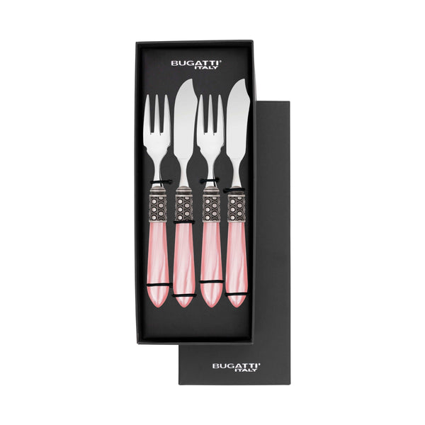 Optical Antique 12 Piece Fish Set - Pink