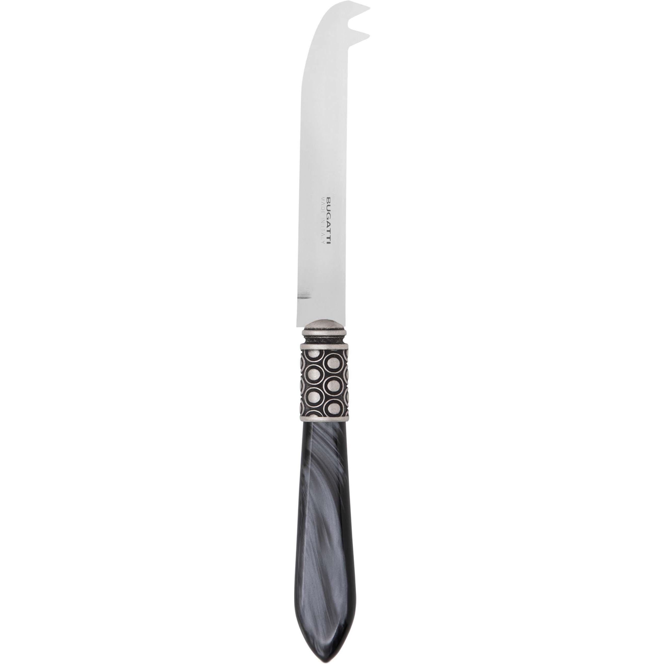 Optical Antique 2 point "deer" cheese Knife - charcoal