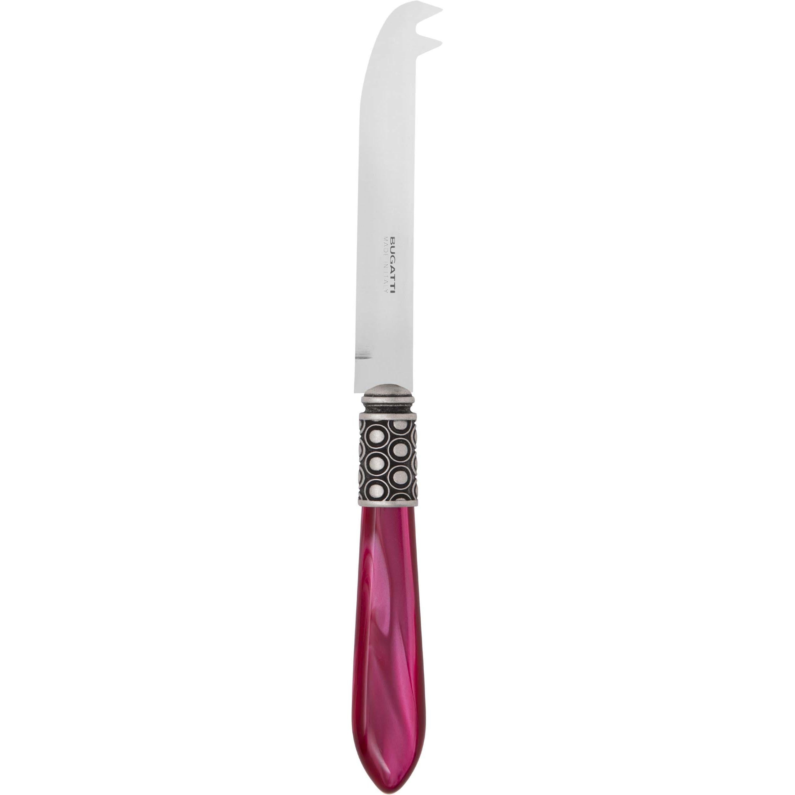 Optical Antique 2 point "deer" cheese Knife - raspberry