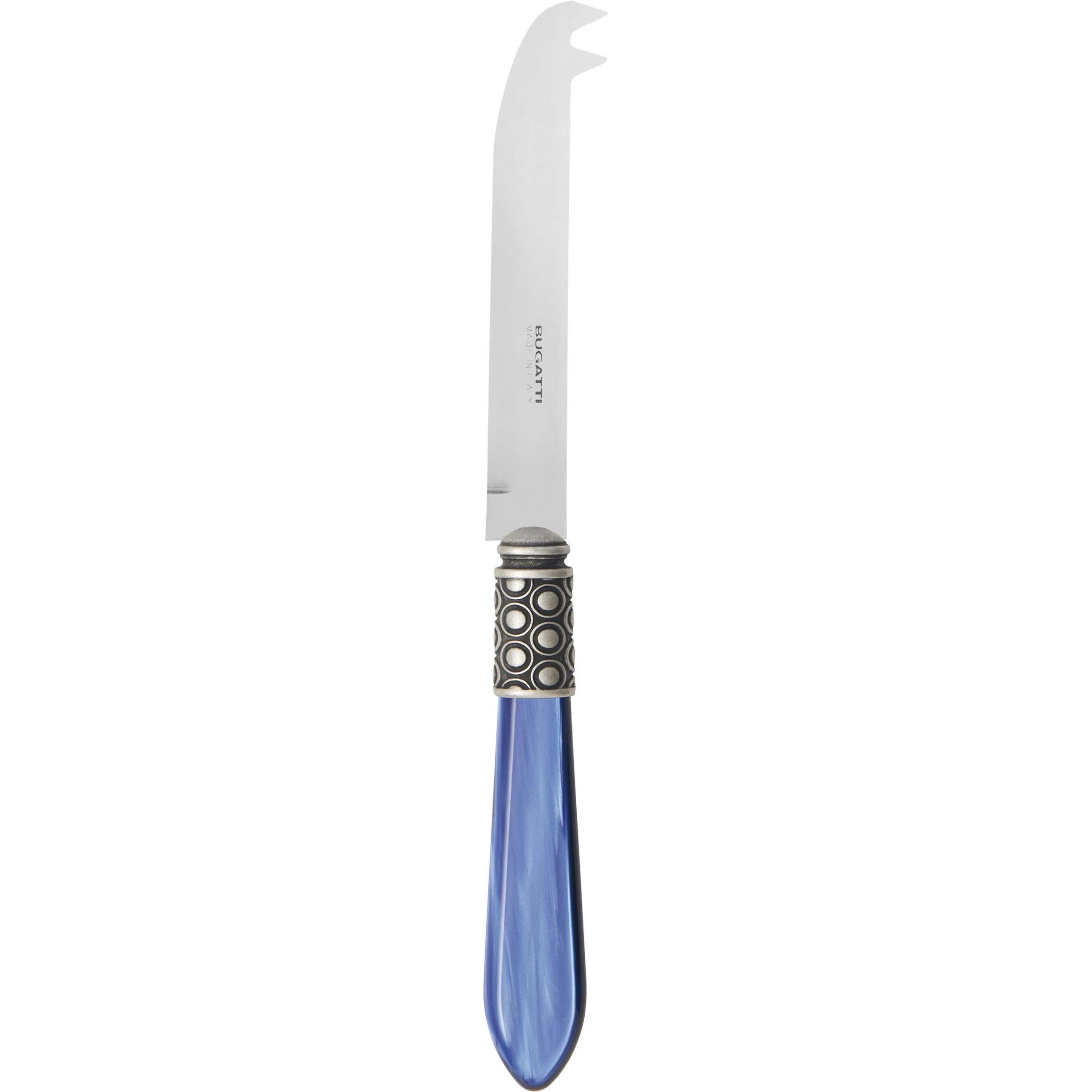 Optical Antique 2 point "deer" cheese Knife - royal blue