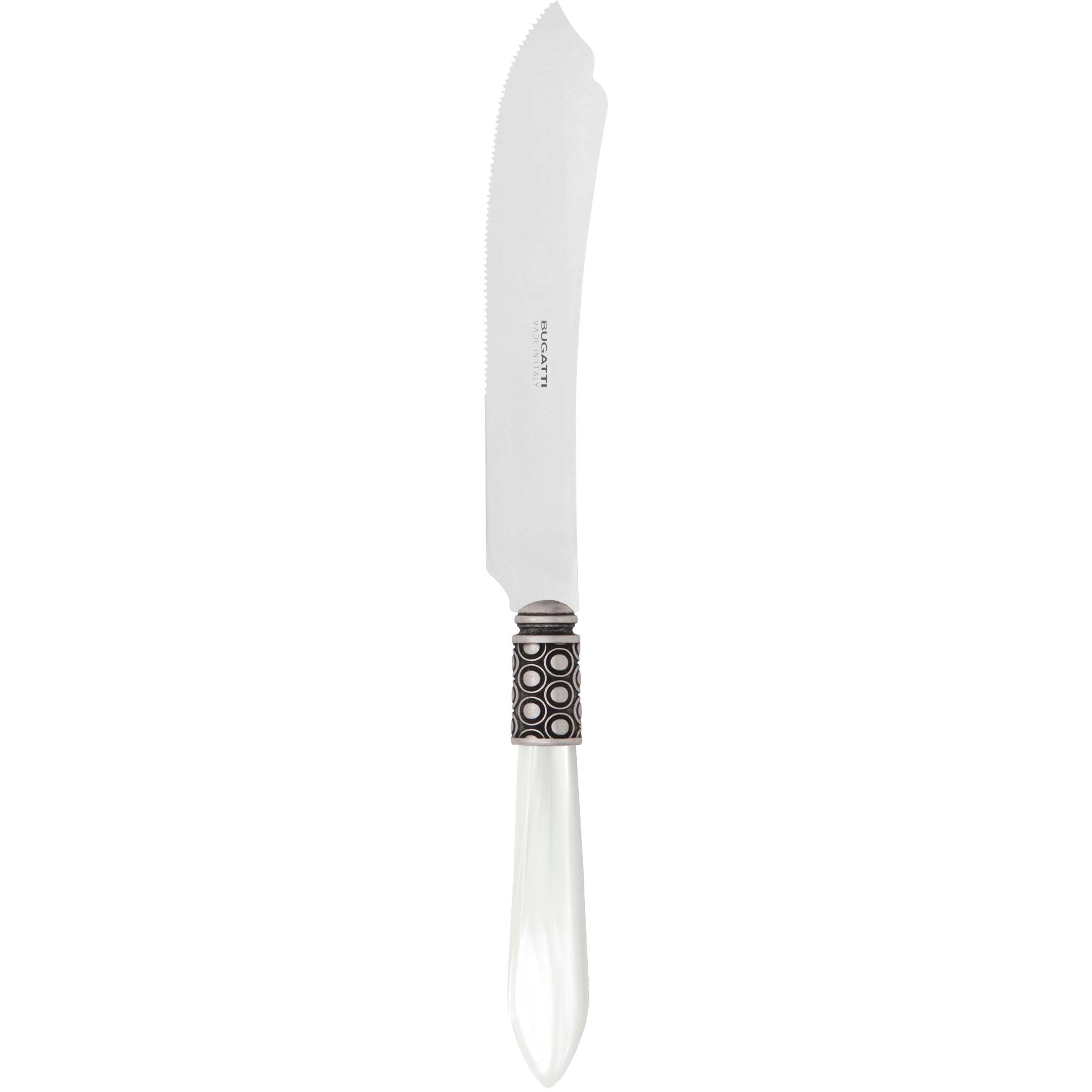 Optical Antique Cake Knife 28 cm (11.02 inch) - white-Casa Bugatti USA