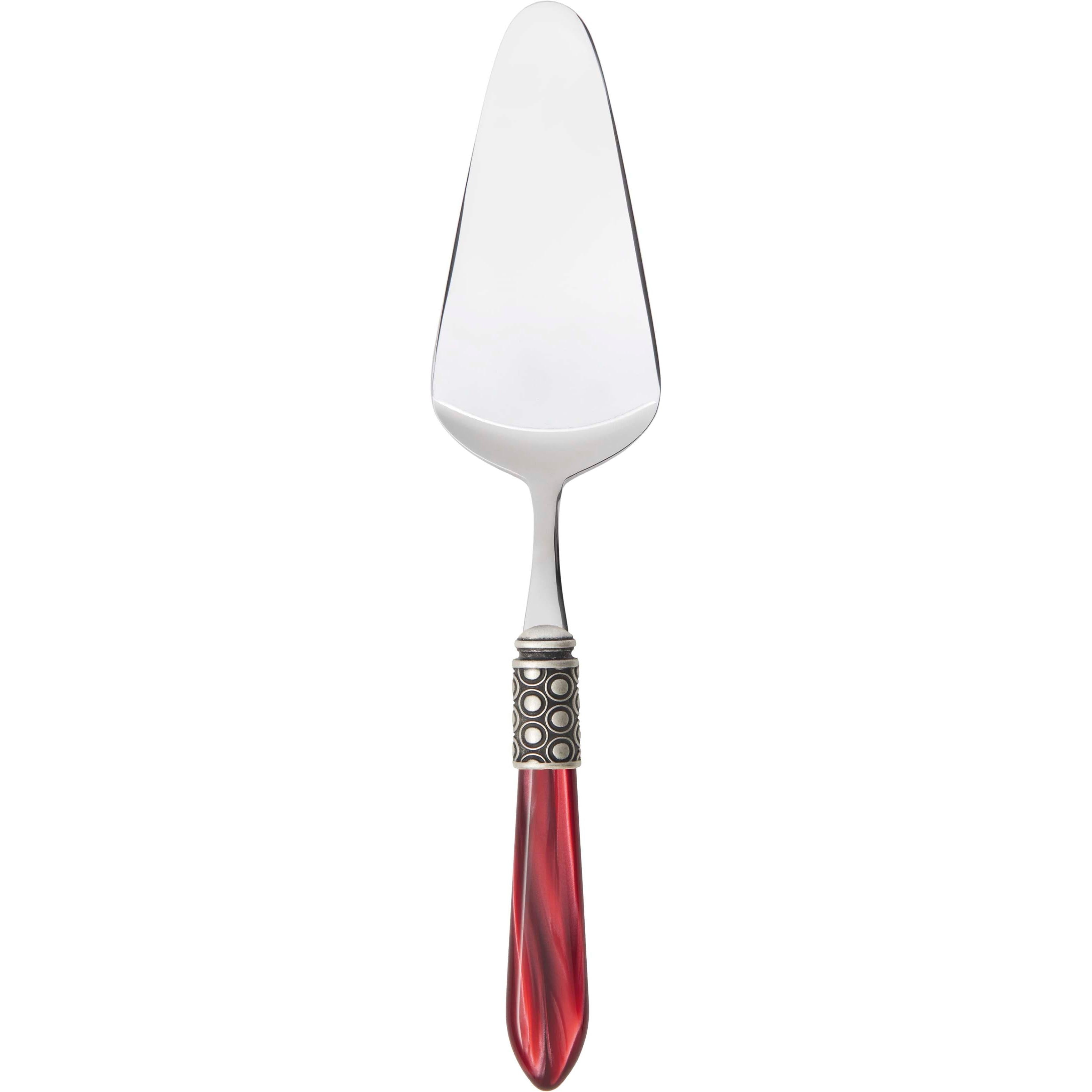 Optical Antique Cake Server - burgundy