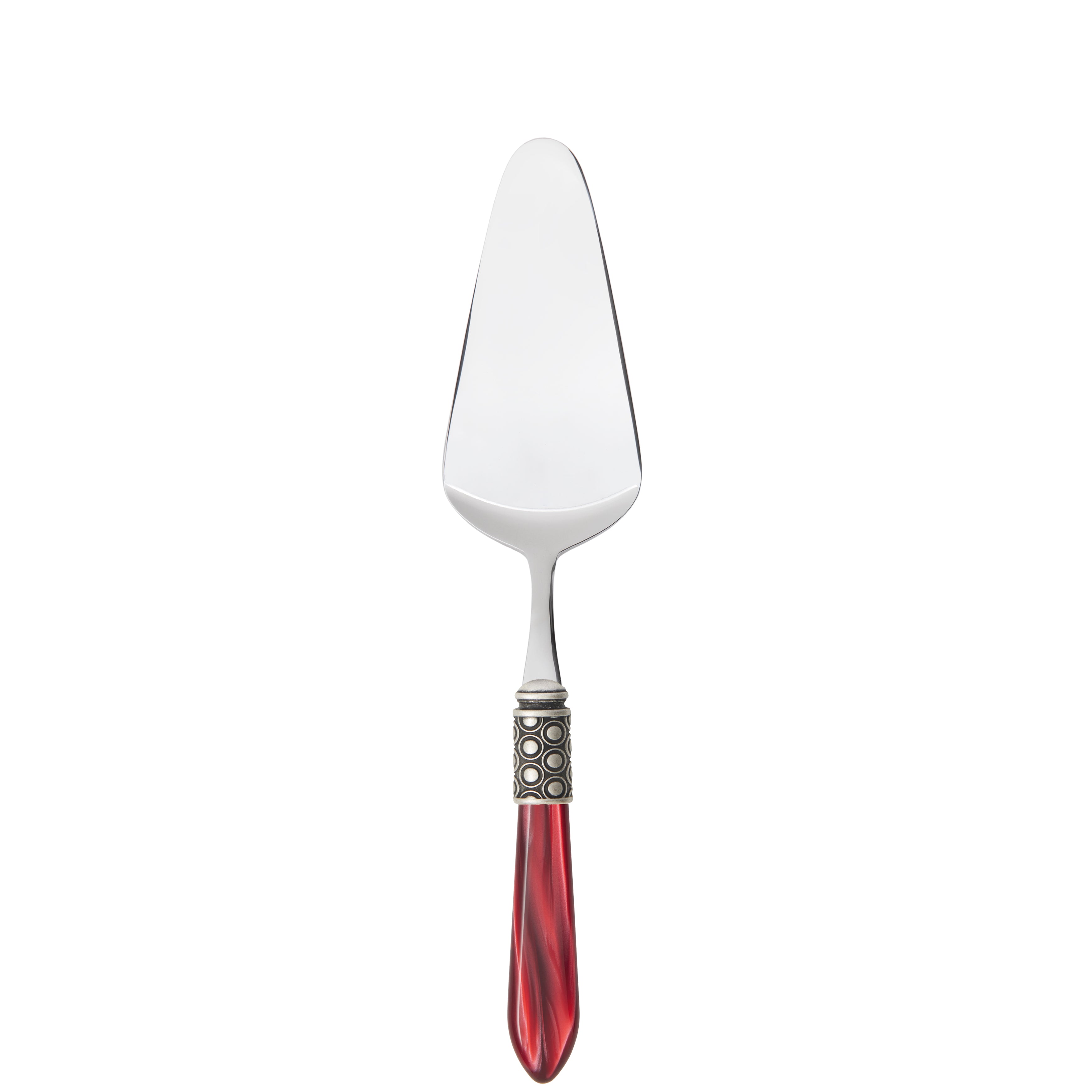 Optical Antique Cake Server in gift box - burgundy