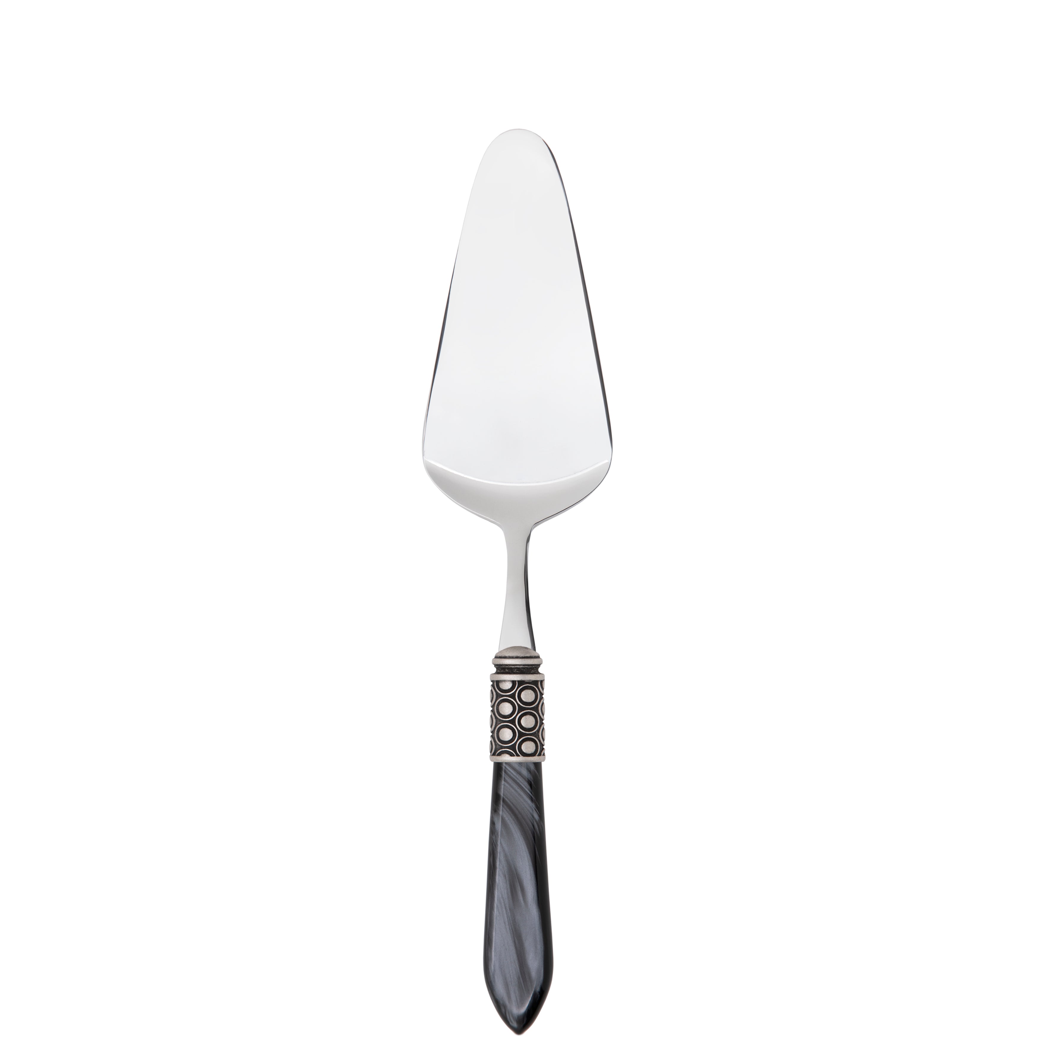 Optical Antique Cake Server in gift box - charcoal