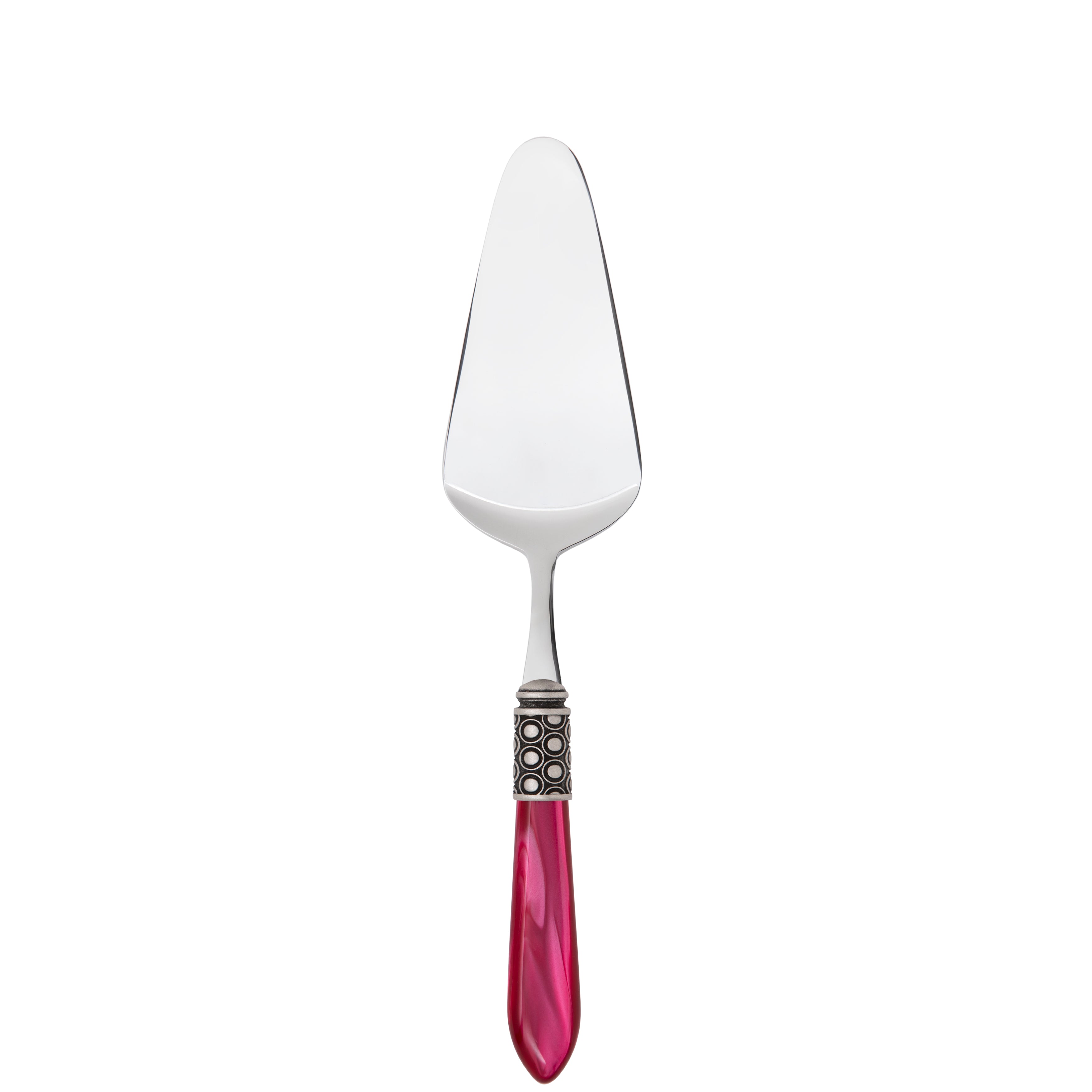 Optical Antique Cake Server in gift box - raspberry