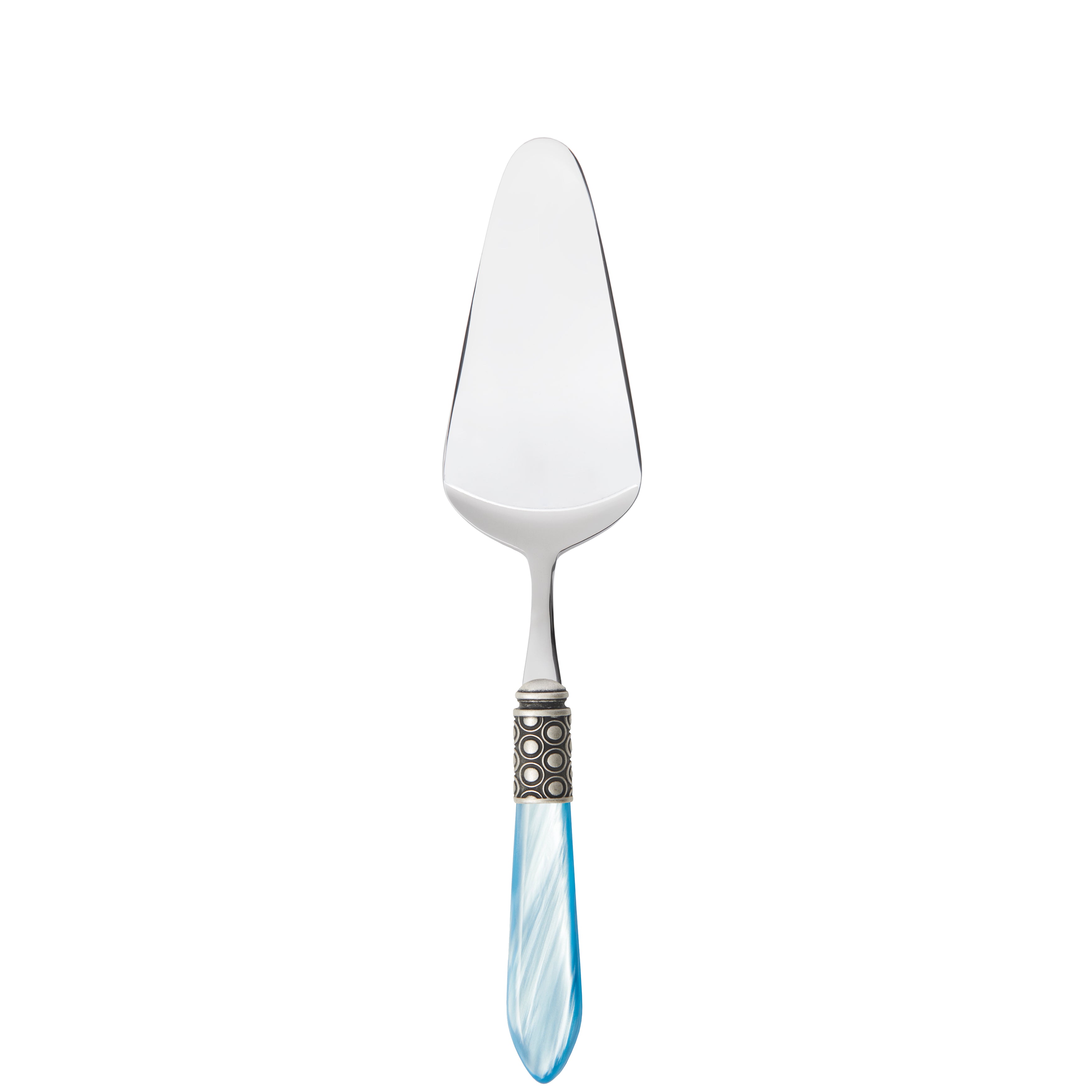 Optical Antique Cake Server in gift box - sky blue