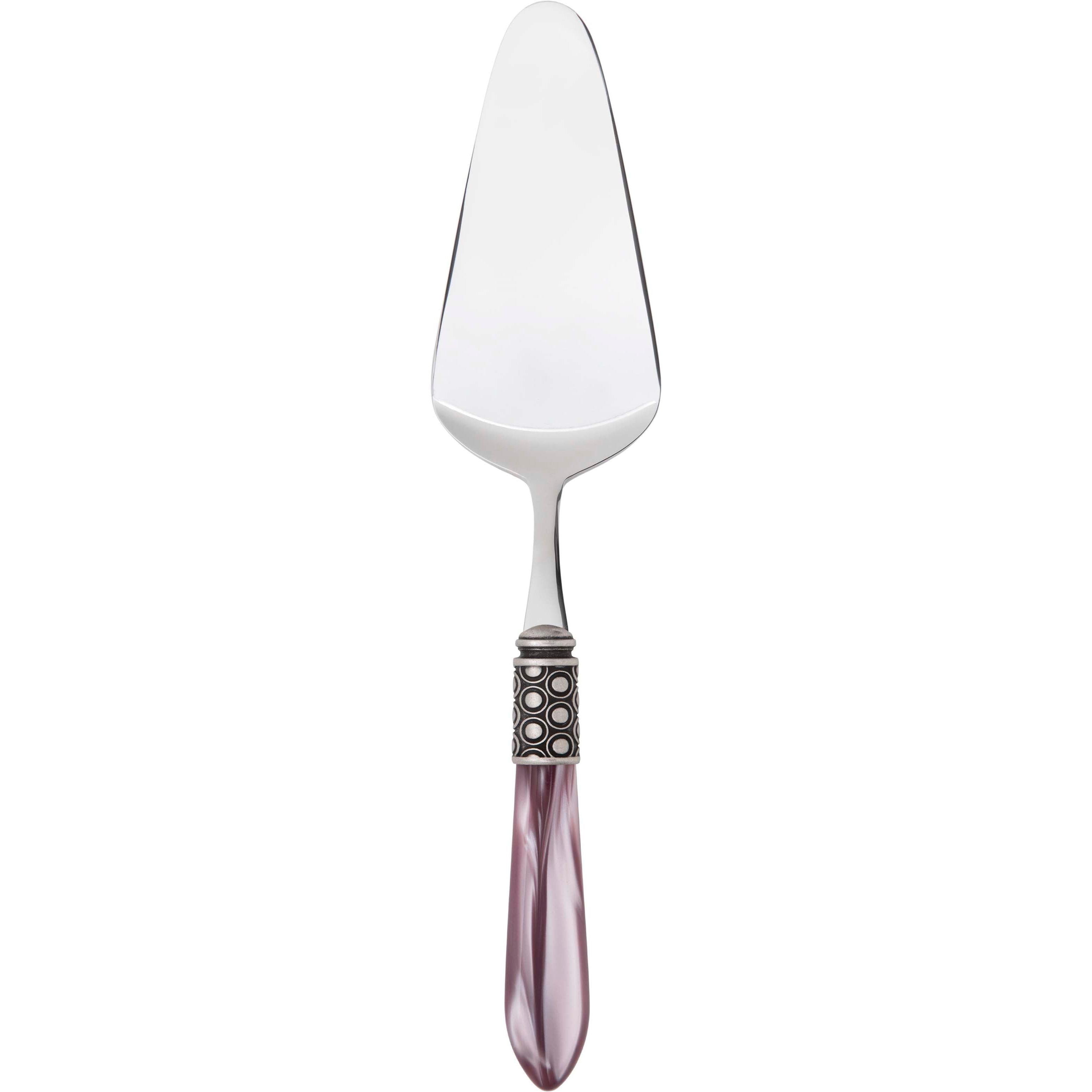 Optical Antique Cake Server Rounded - lilac-Casa Bugatti USA