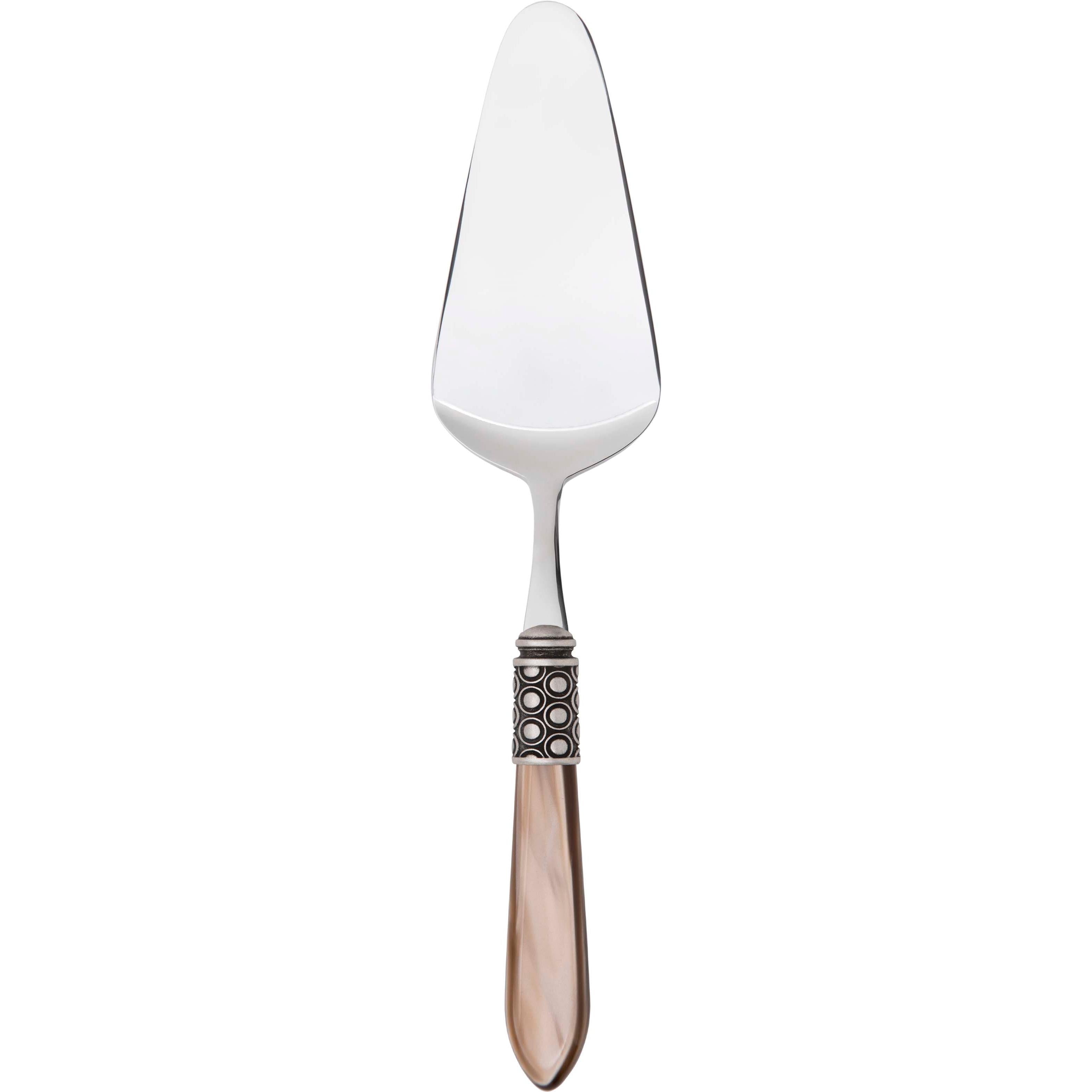 Optical Antique Cake Server - taupe