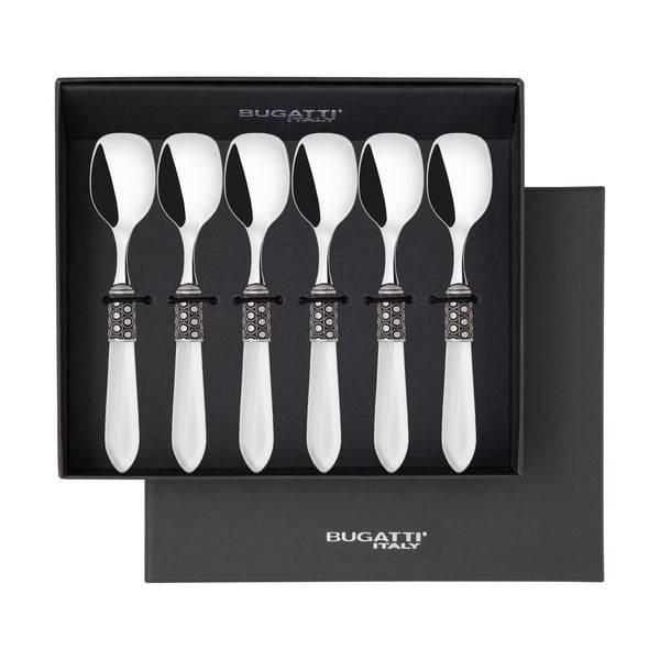 Optical Antique Ice Cream Spoons Set in gift box - Clear