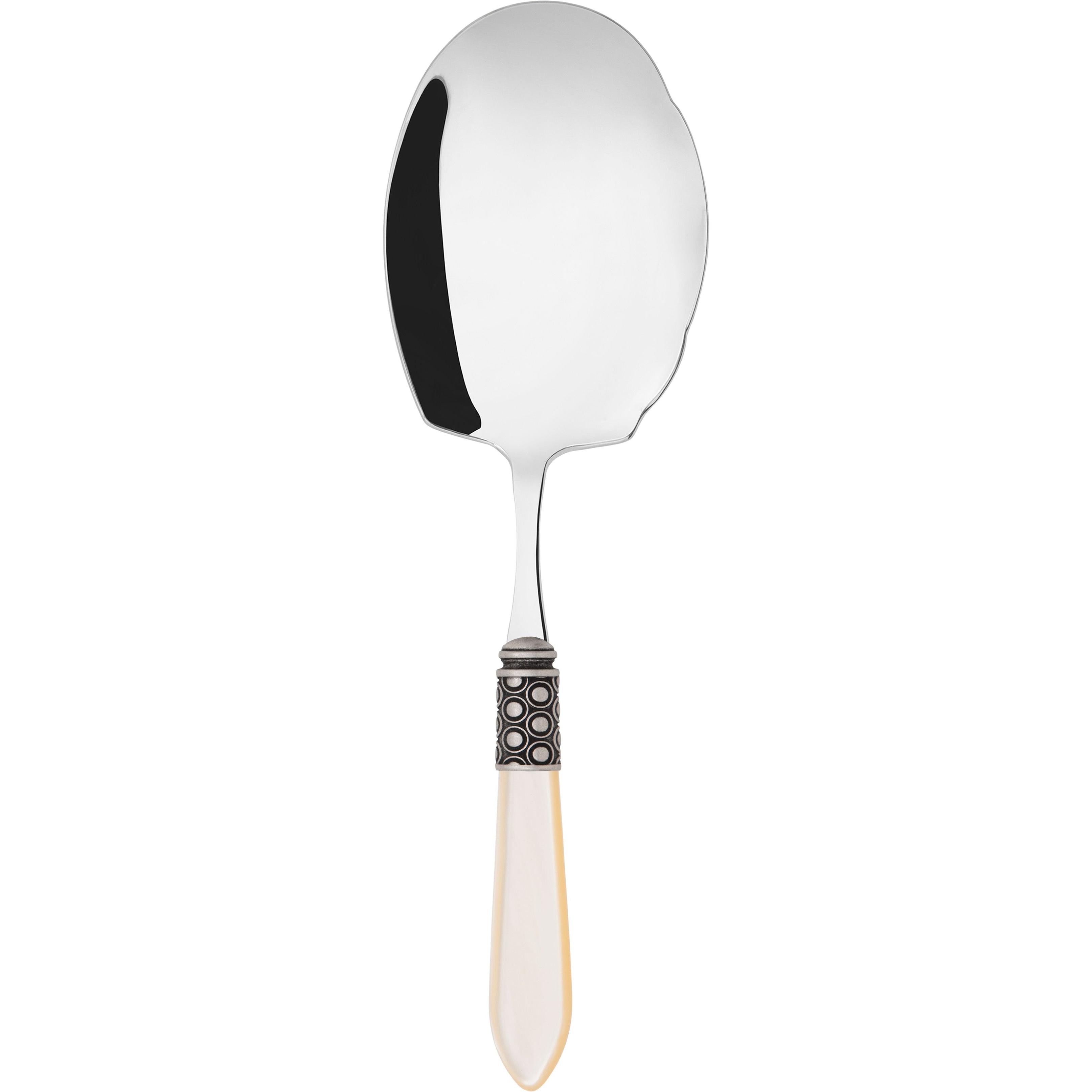 Optical Antique Kebab Serving Spoon - Ivory-Casa Bugatti USA