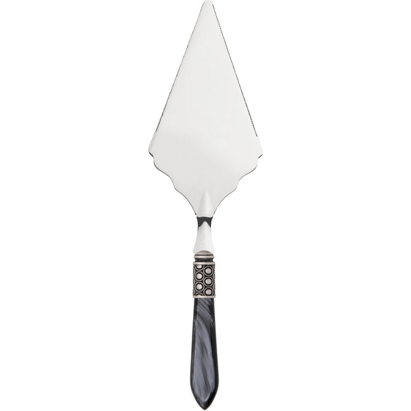 Optical Antique Large Cake Server Serrated - Charcoal