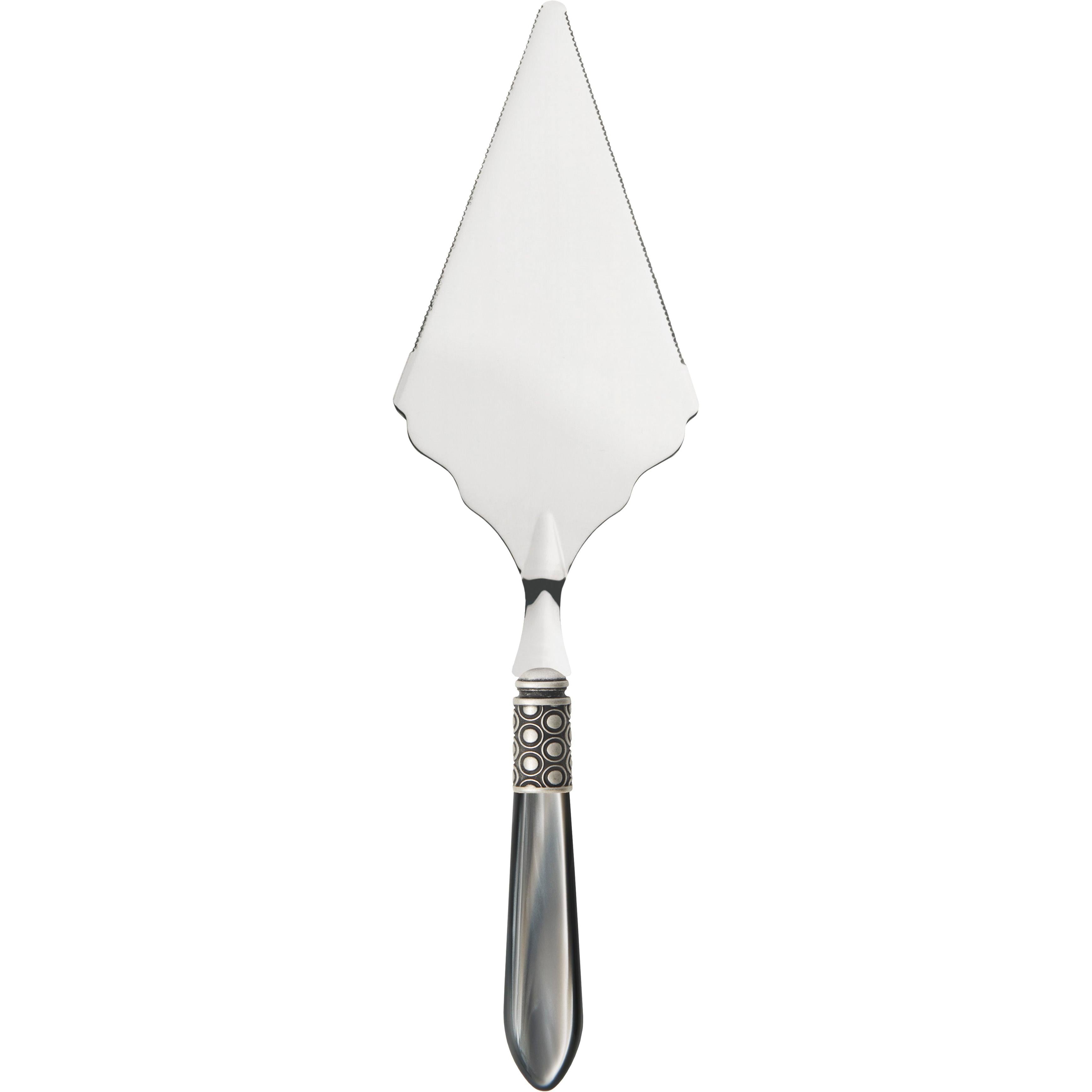 Optical Antique Large Cake Server Serrated - gray