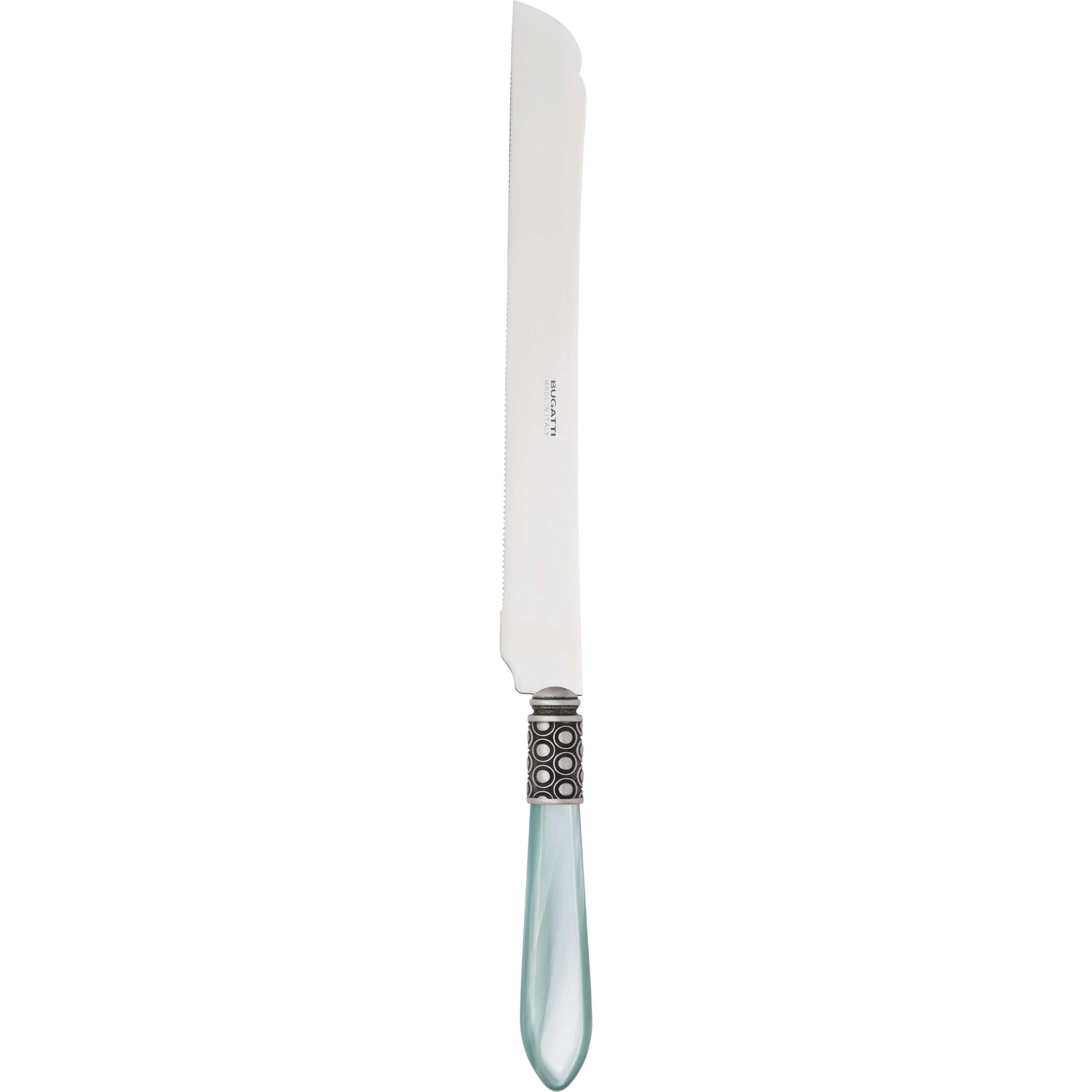 Optical Antique Long Cake Knife 32 cm (12.60 inch) - aqua