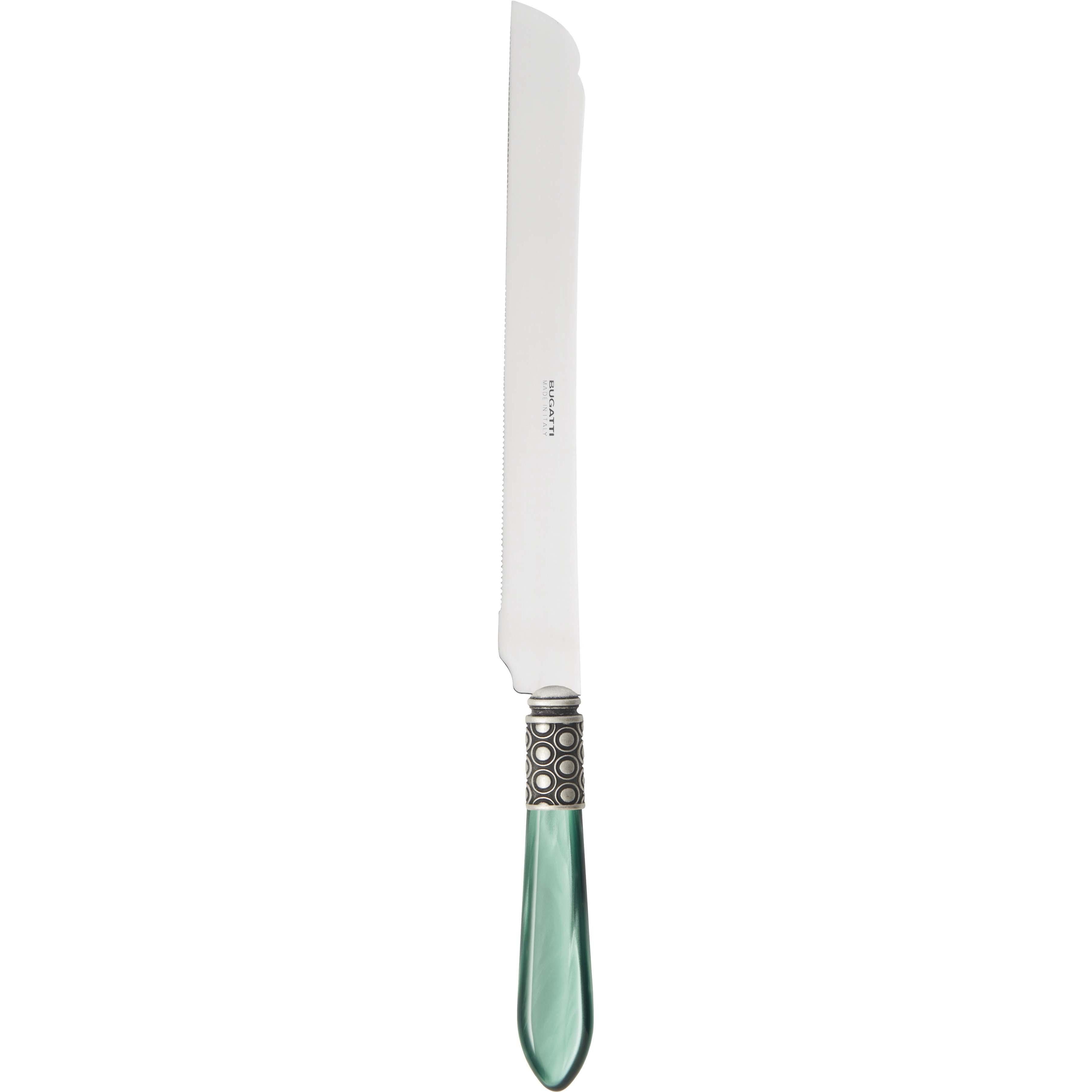 Optical Antique Long Cake Knife 32 cm (12.60 inch) - green