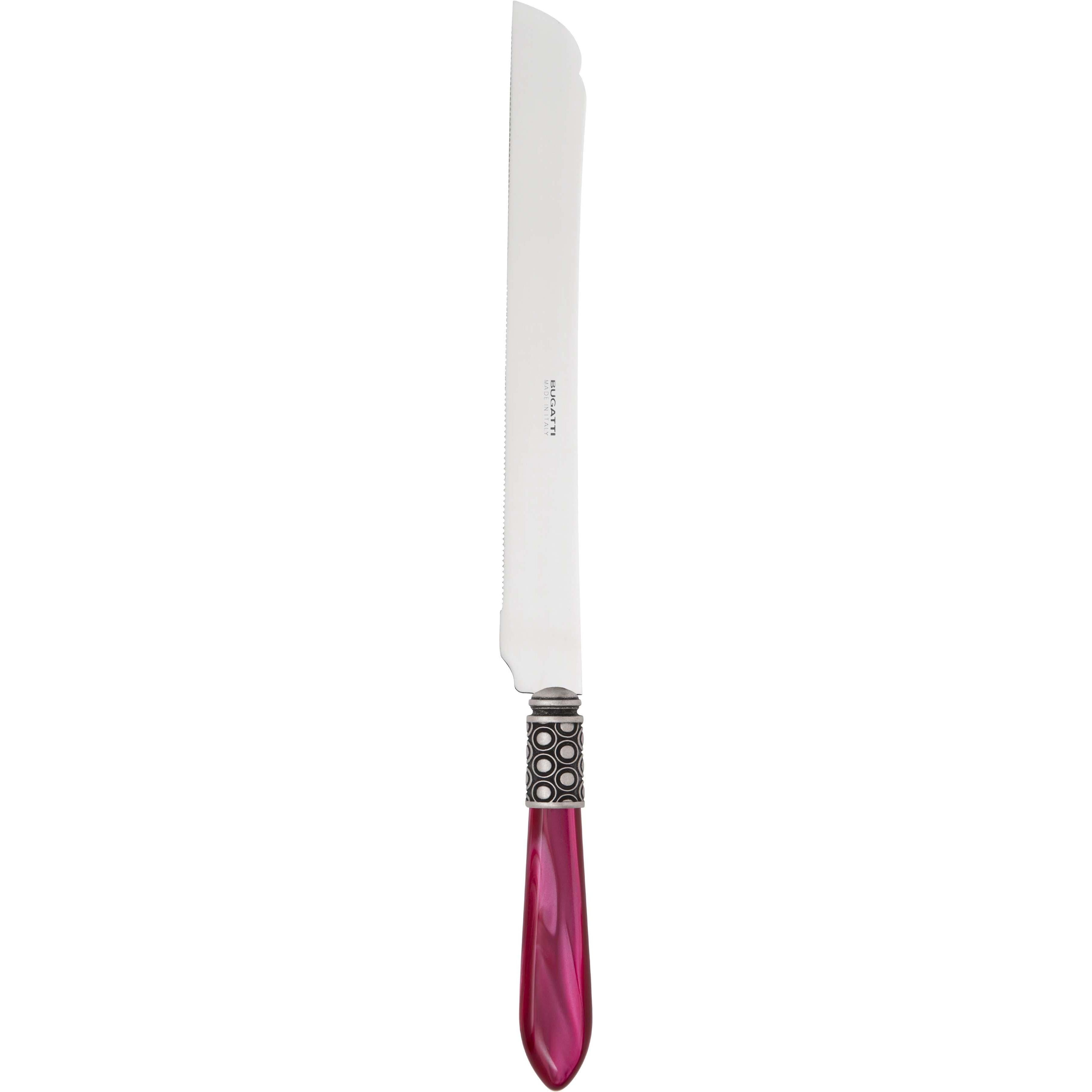 Optical Antique Long Cake Knife 32 cm (12.60 inch) - raspberry