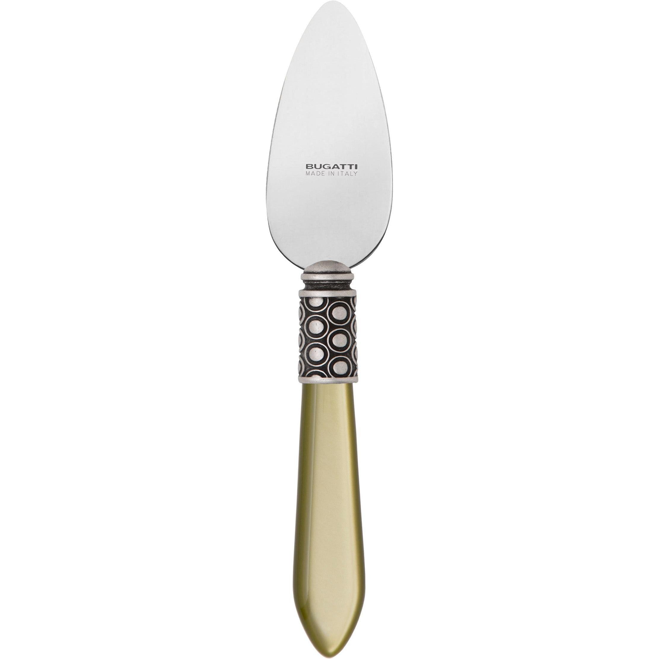 Optical Antique Parmesan Cheese Knife - chartreuse green