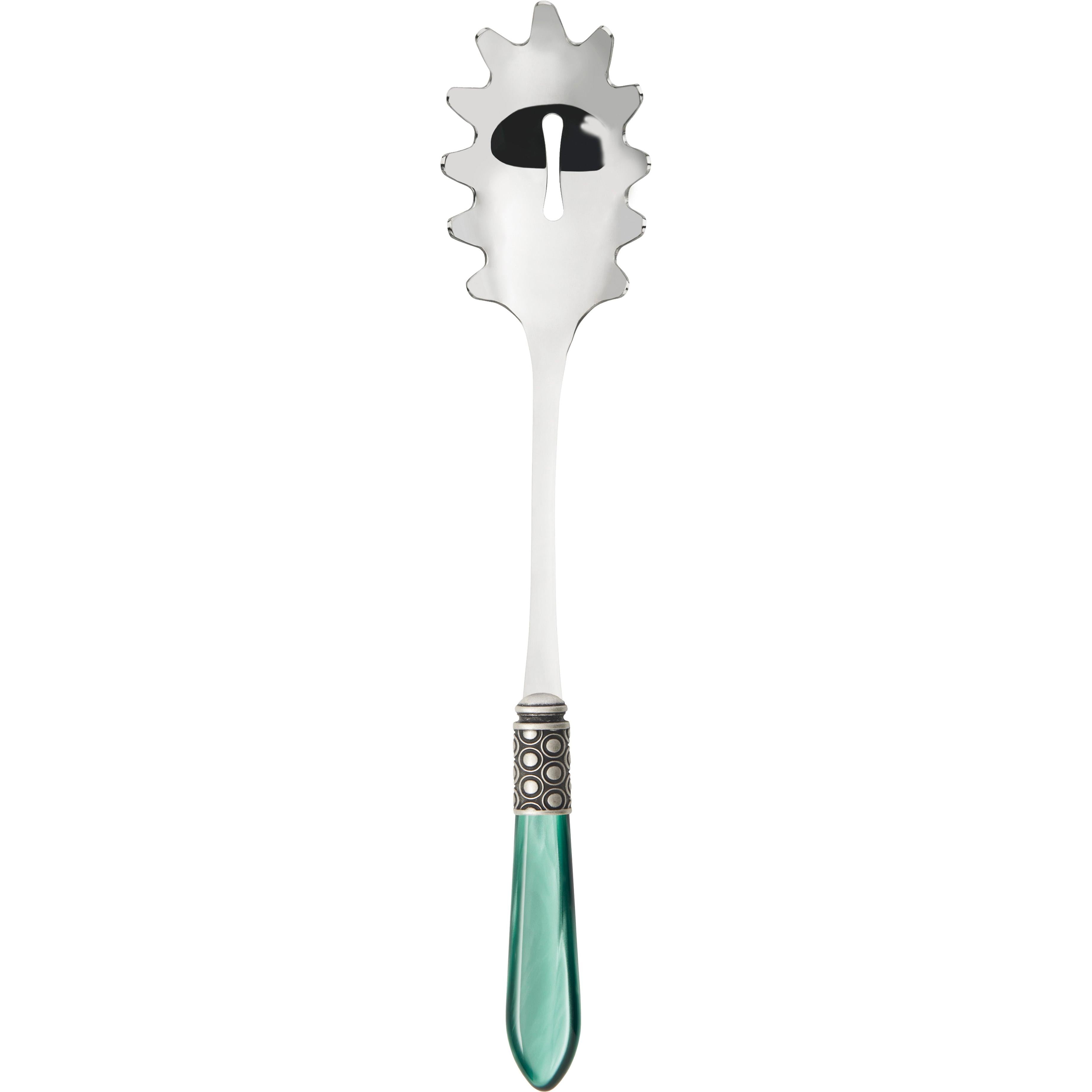 Optical Antique Pasta / Spaghetti Server - green-Casa Bugatti USA