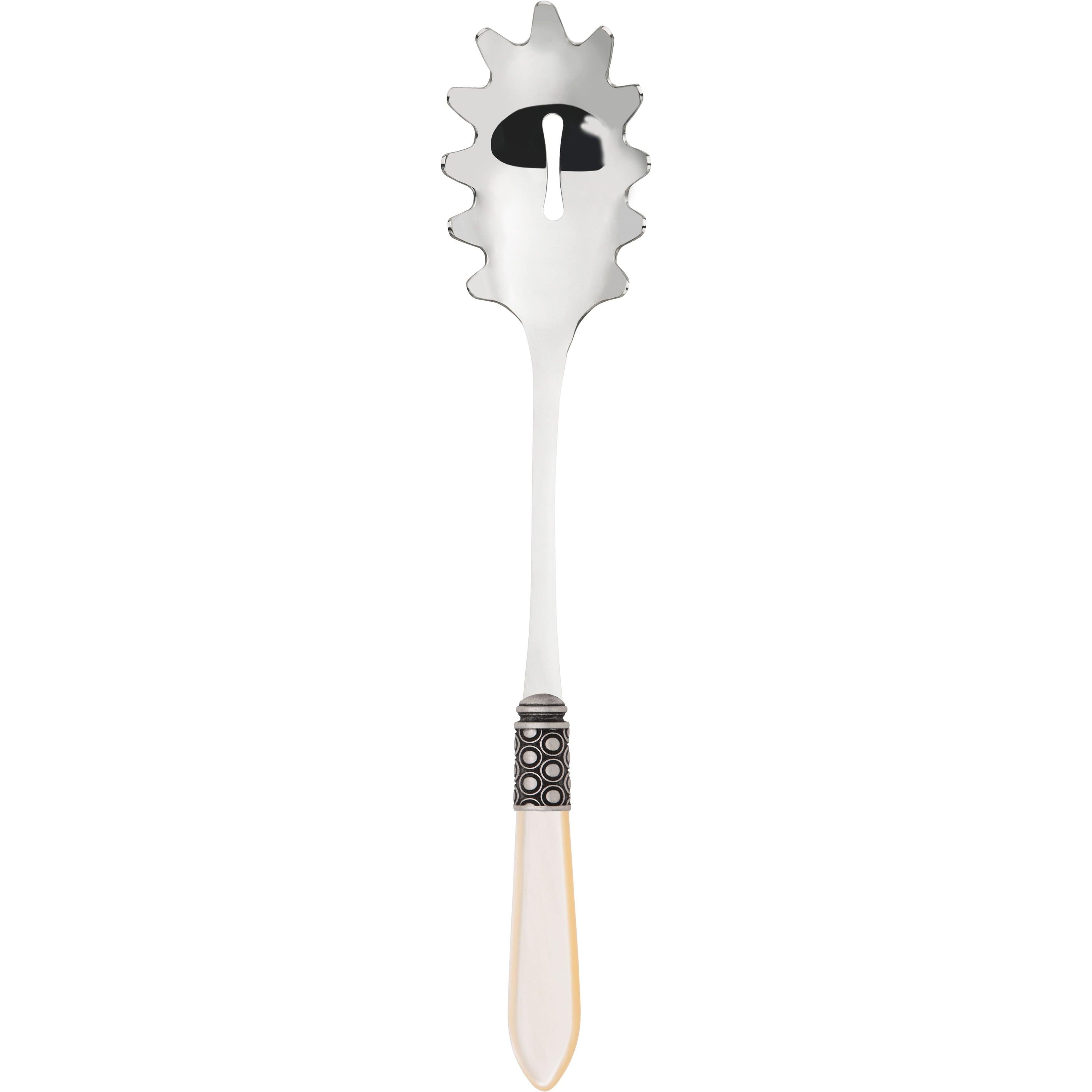 Optical Antique Pasta / Spaghetti Server - Ivory