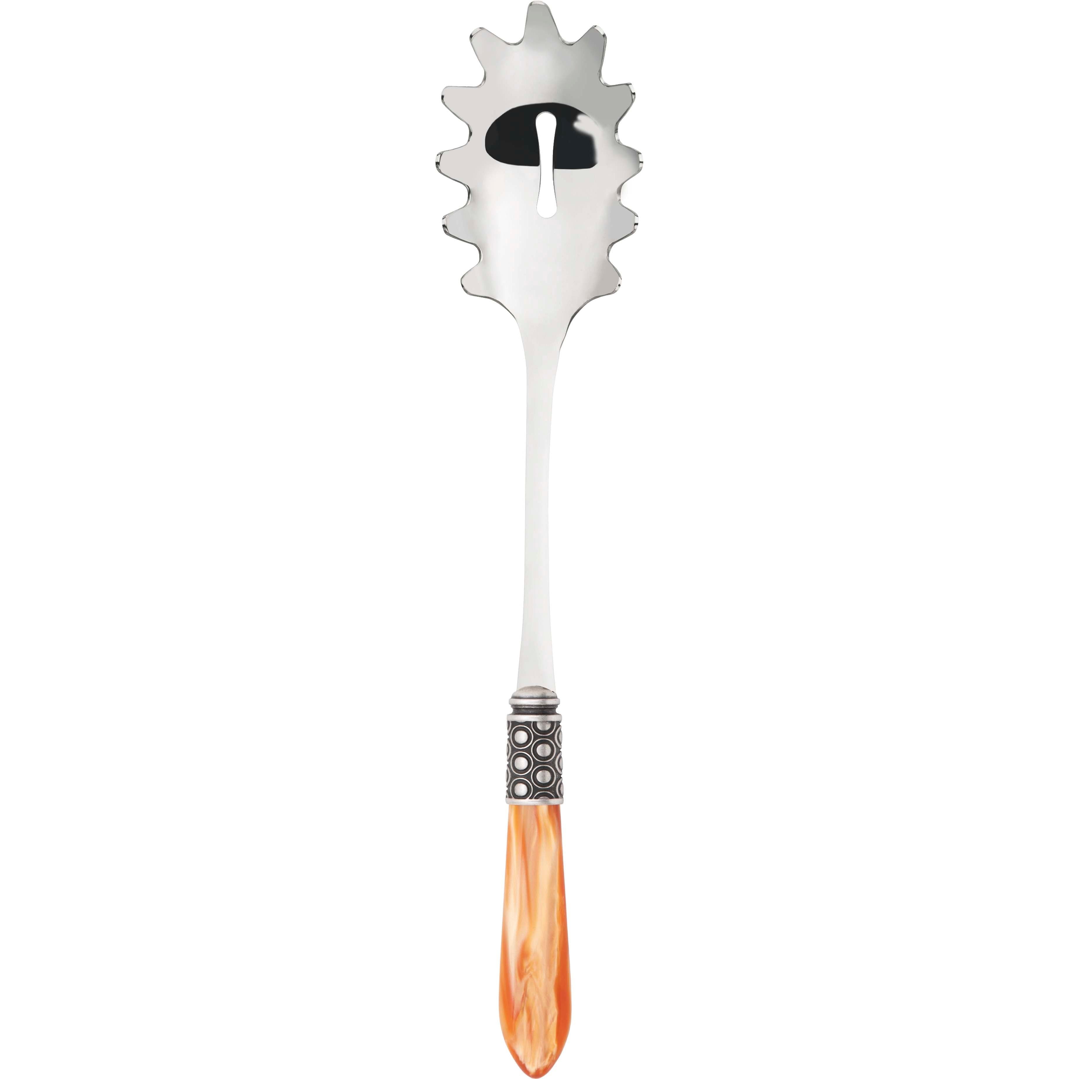 Optical Antique Pasta / Spaghetti Server - tangerine