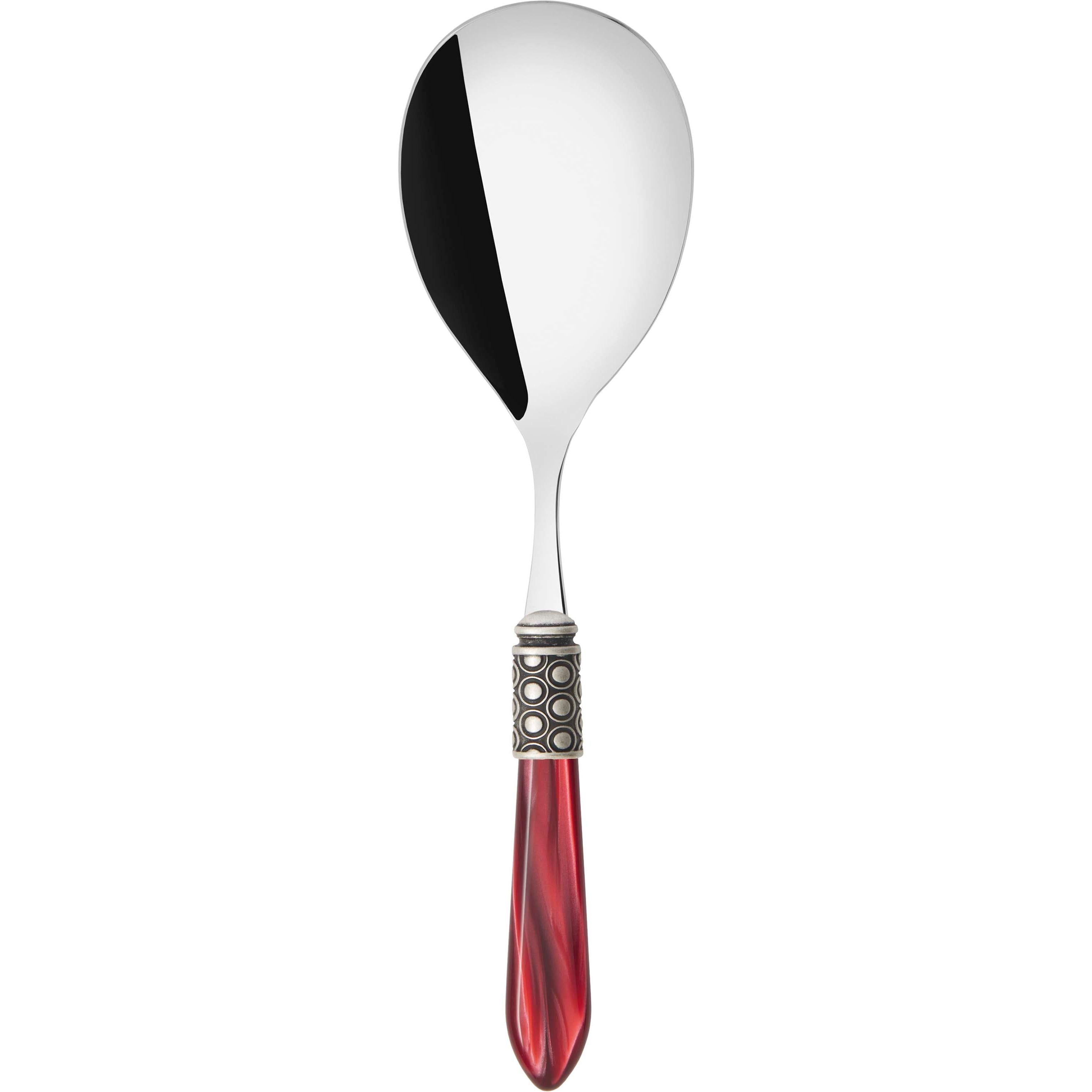 Optical Antique Rice Casserole Serving Spoon - burgundy
