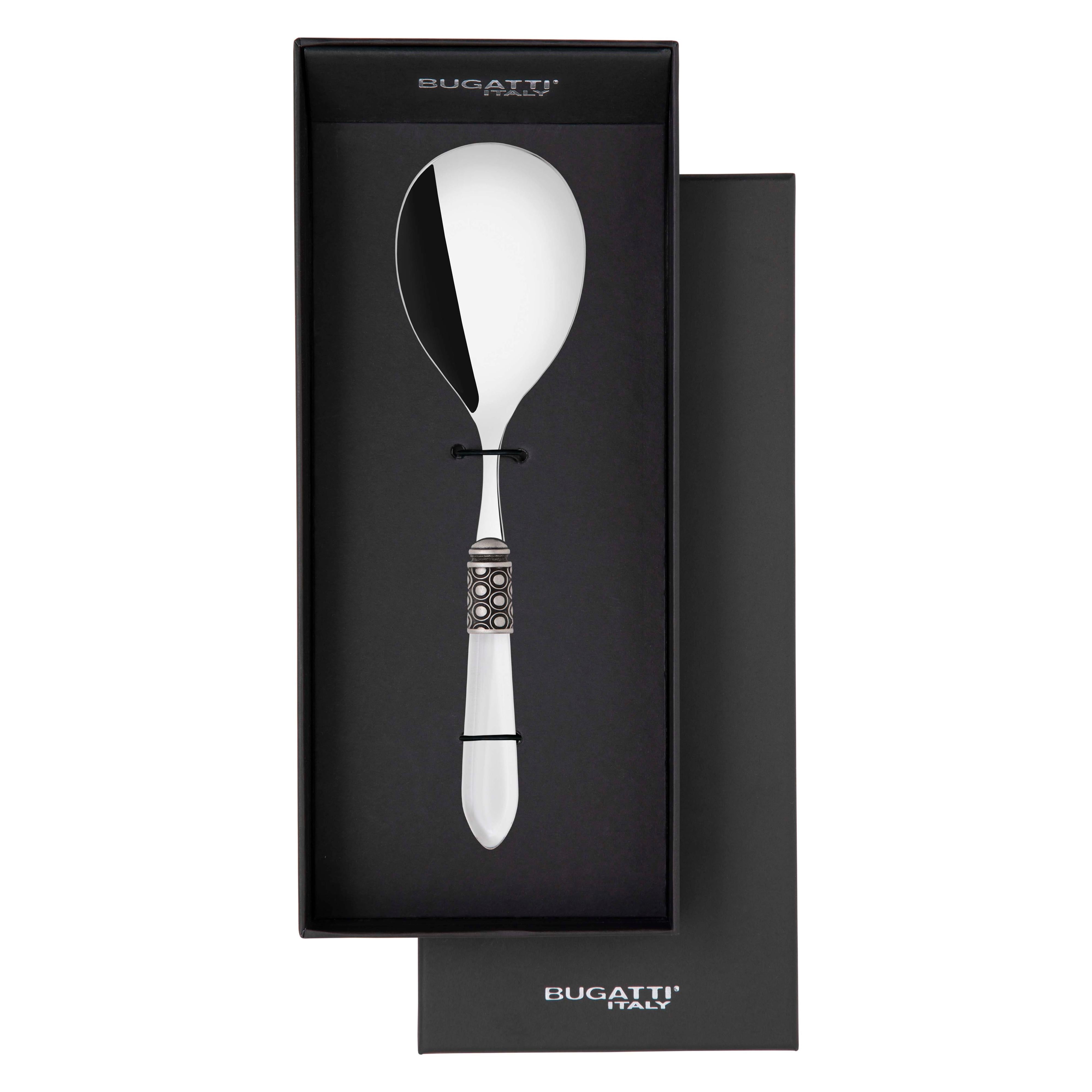 Optical Antique Rice Casserole Serving Spoon in gift box - clear