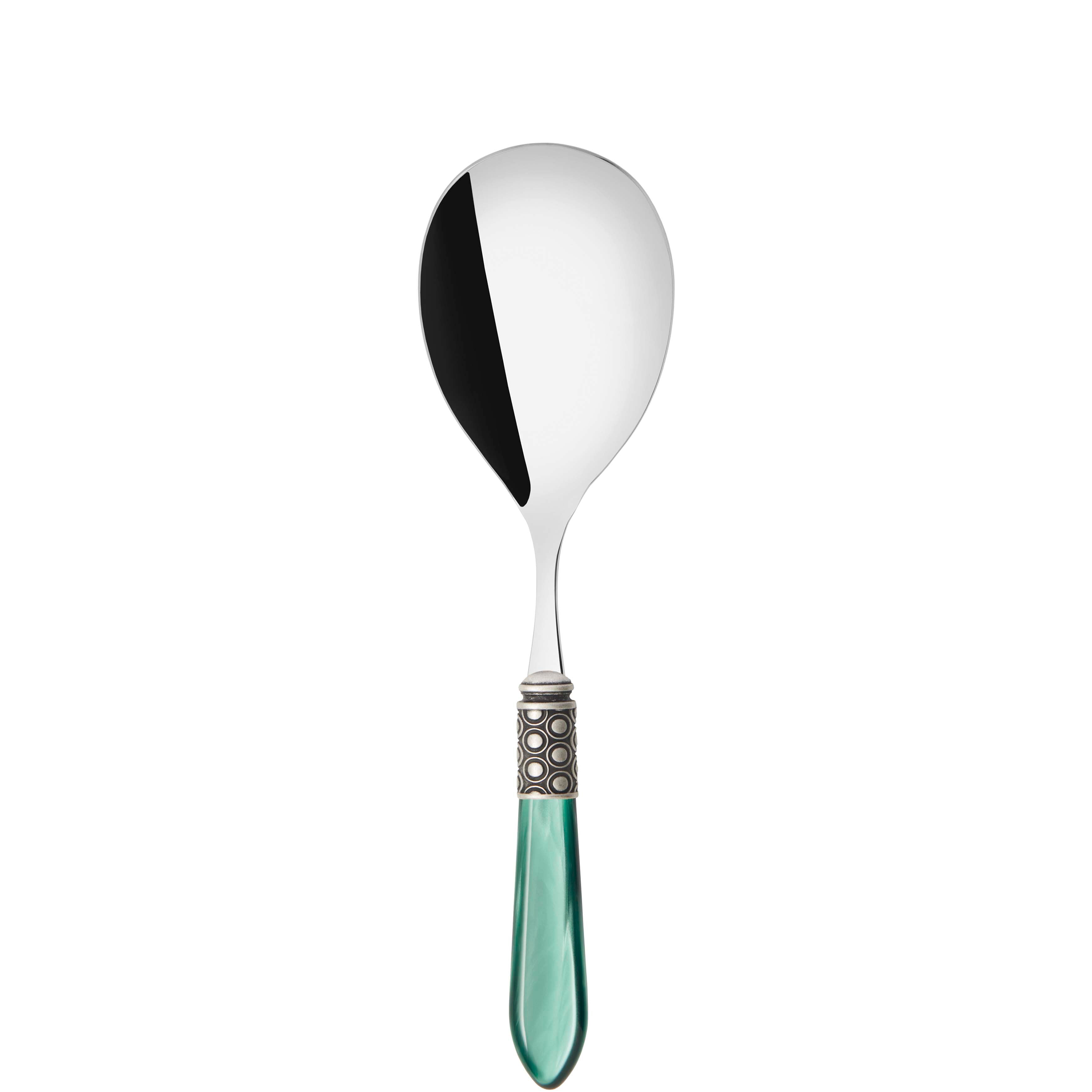 Optical Antique Rice Casserole Serving Spoon in gift box - green