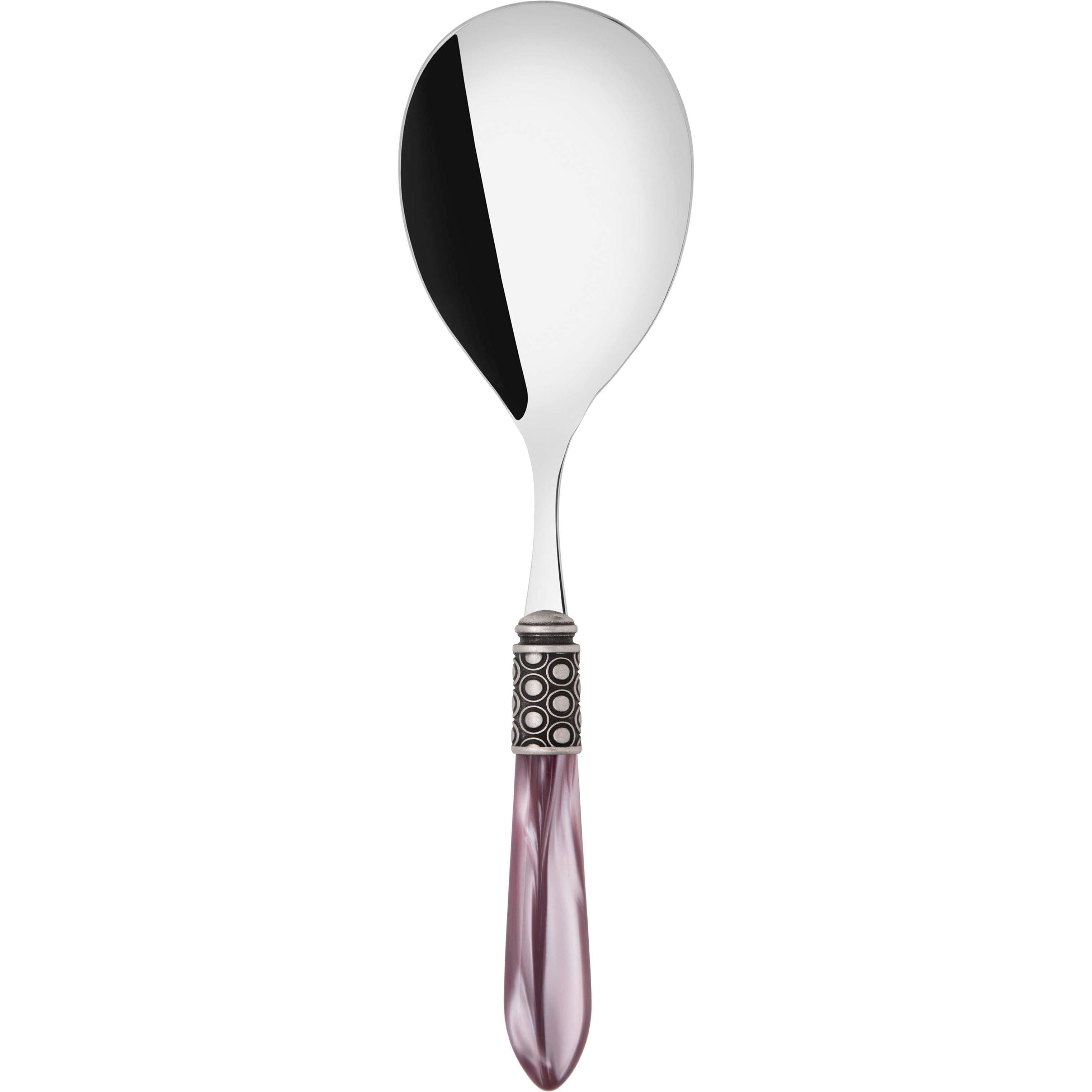 Optical Antique Rice Casserole Serving Spoon - lilac